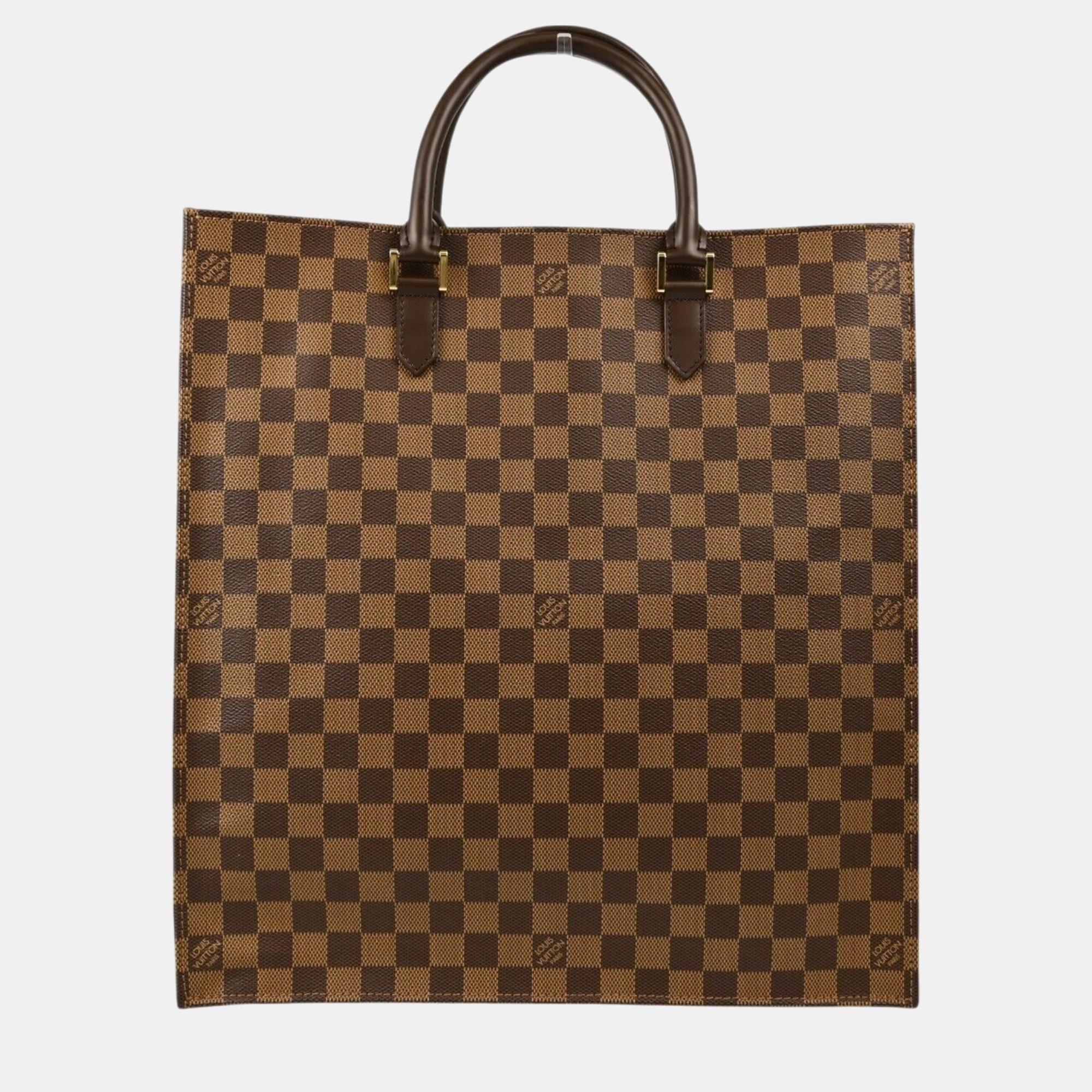 

Louis Vuitton Damier Sac Plat Handbag, Brown