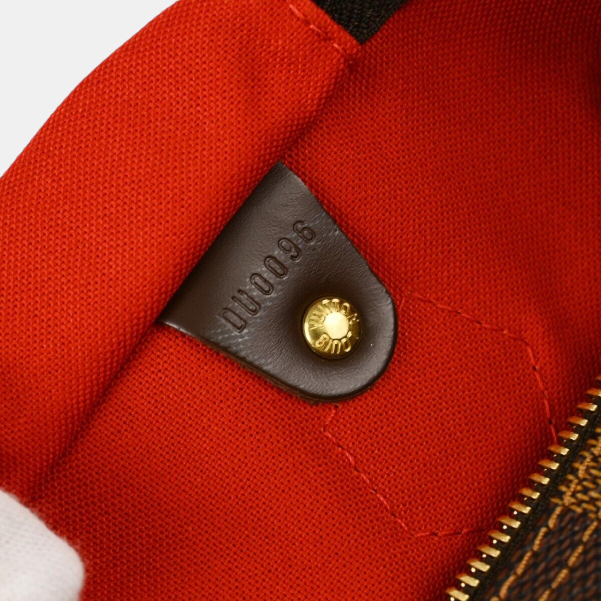 Louis Vuitton Brown Damier Ebene Canvas Speedy 30 Handbag 