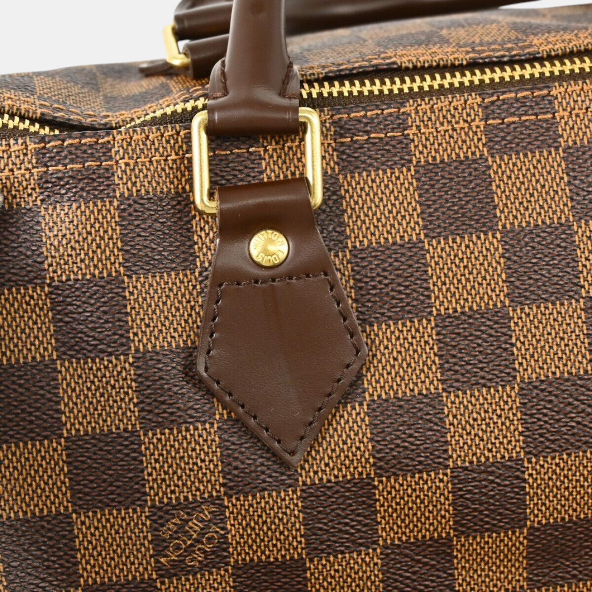 Louis Vuitton Brown Damier Ebene Canvas Speedy 30 Handbag 