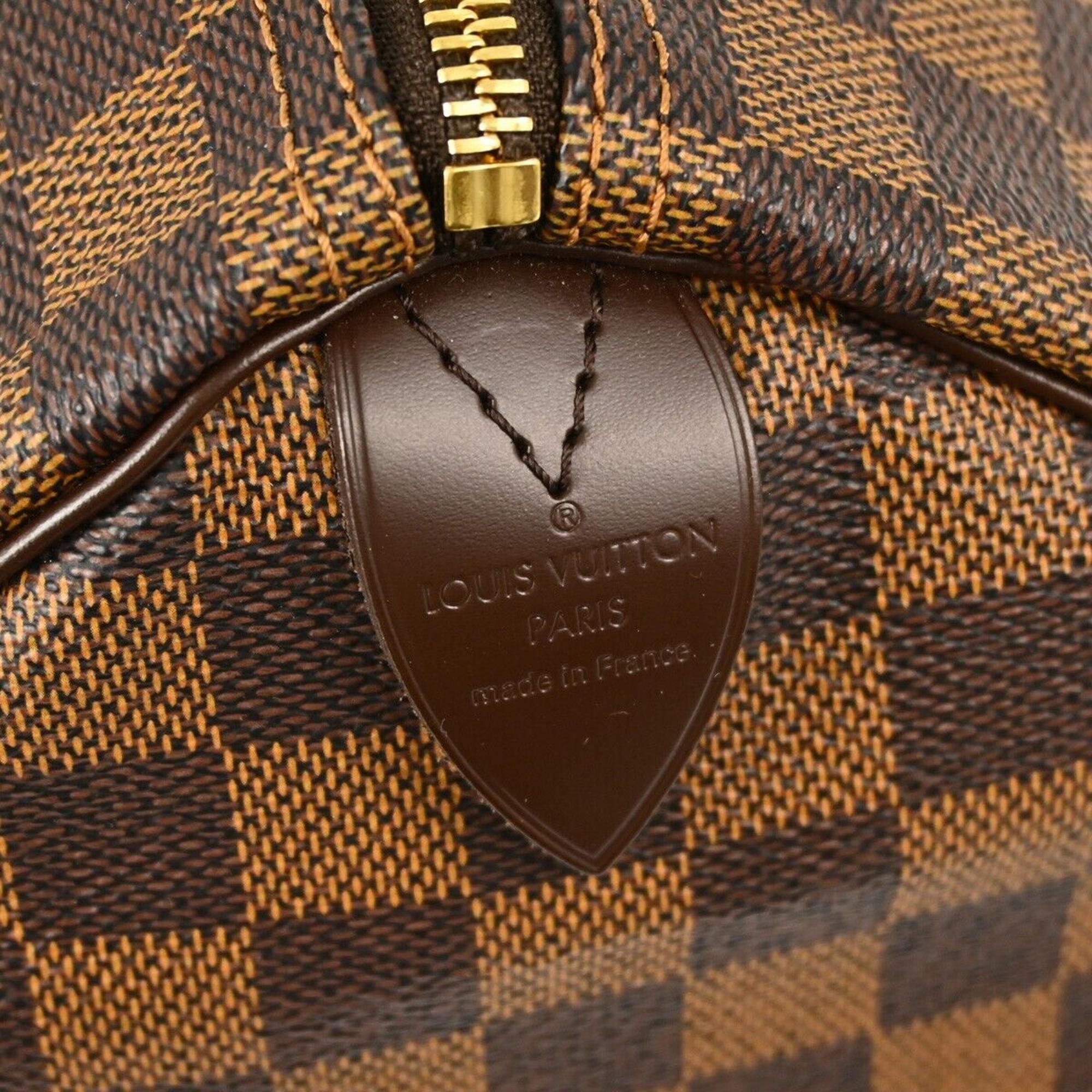 Louis Vuitton Brown Damier Ebene Canvas Speedy 30 Handbag 