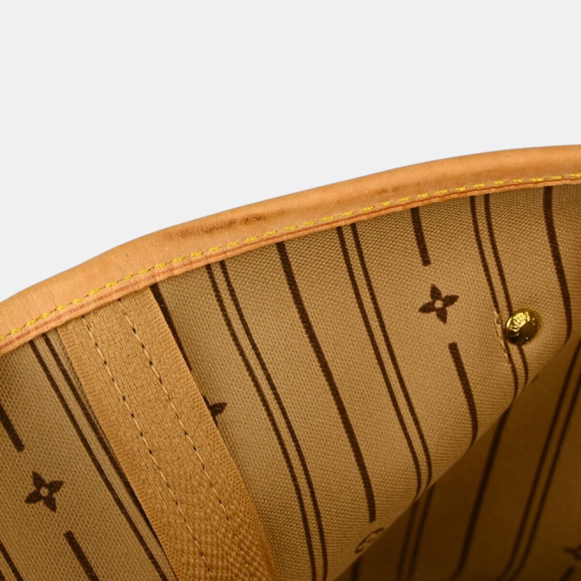 Louis Vuitton Brown Monogram Neverfull MM Tote Bag 