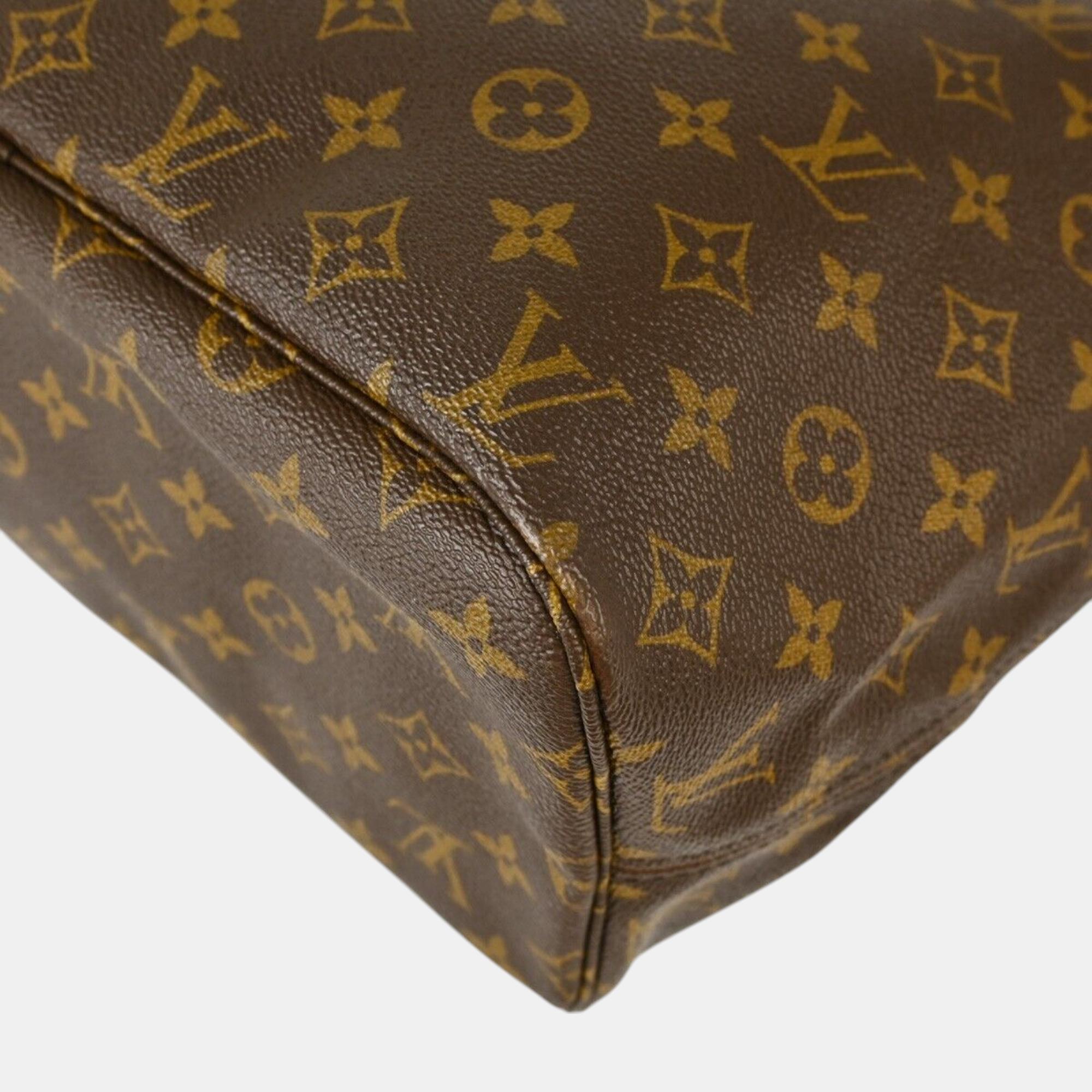 Louis Vuitton Brown Monogram Neverfull MM Tote Bag 