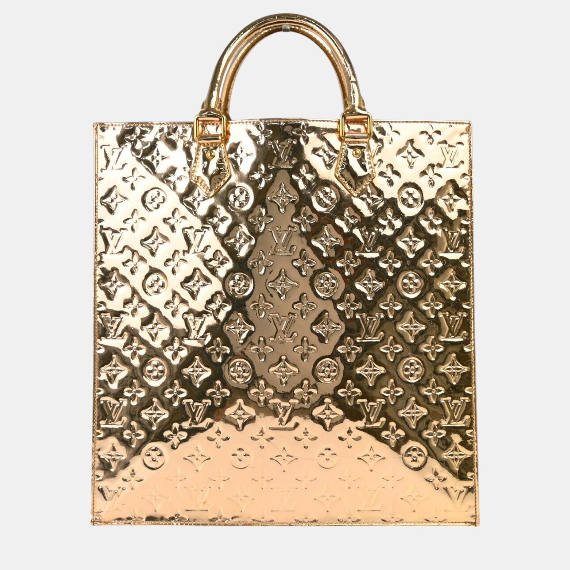 

Louis Vuitton Gold Monogram Miroir Sac Plat Tote Bag