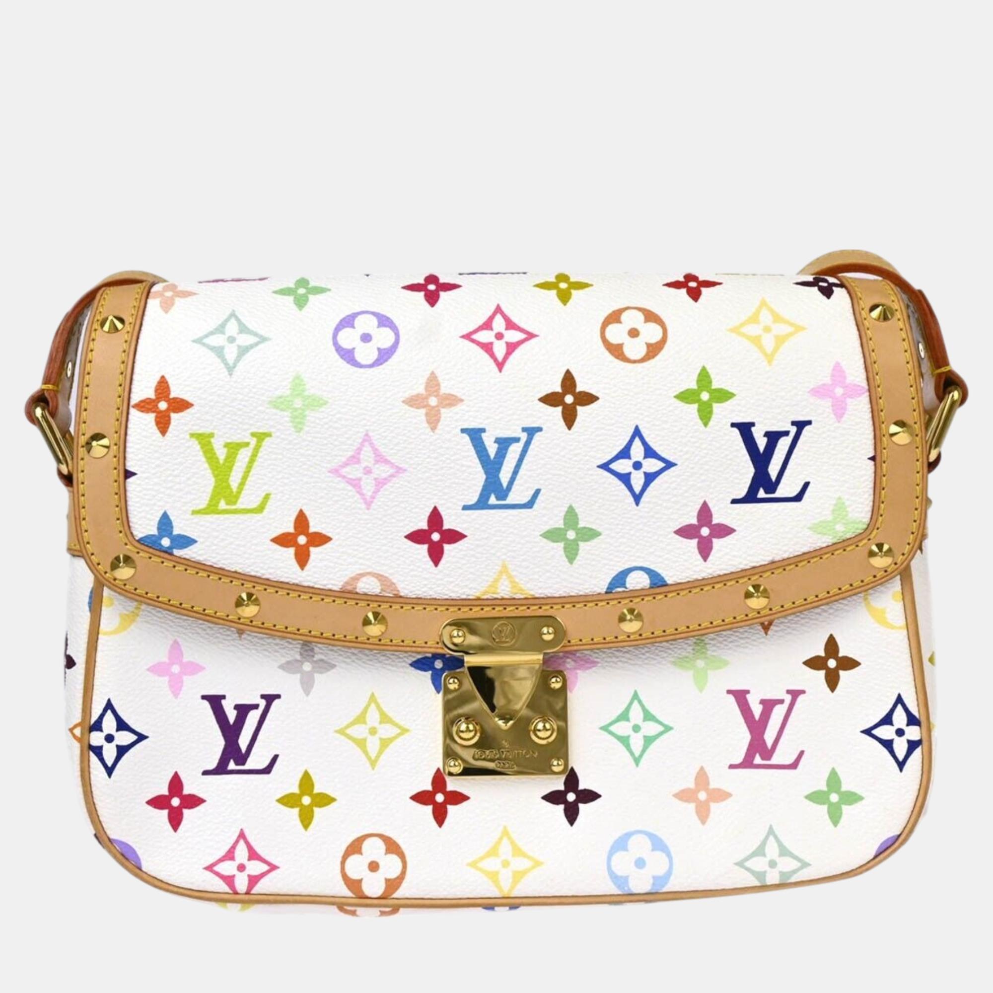 

Louis Vuitton White Multicolor Sologne Shoulder Bag