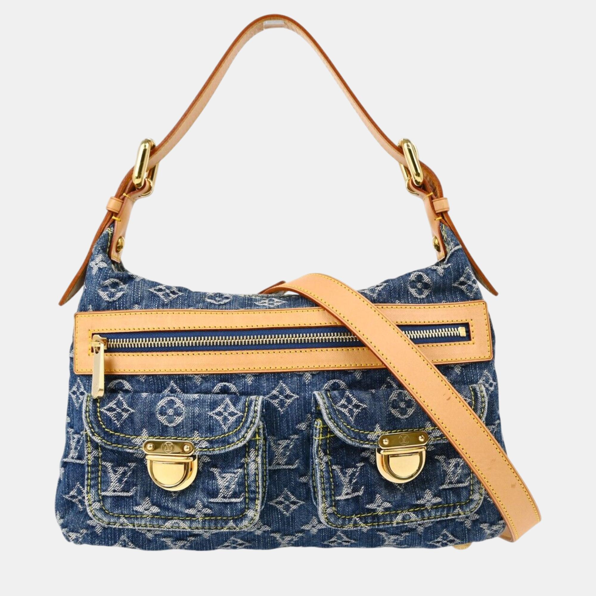 

Louis Vuitton Blue Monogram Denim Baggy PM Shoulder Bag