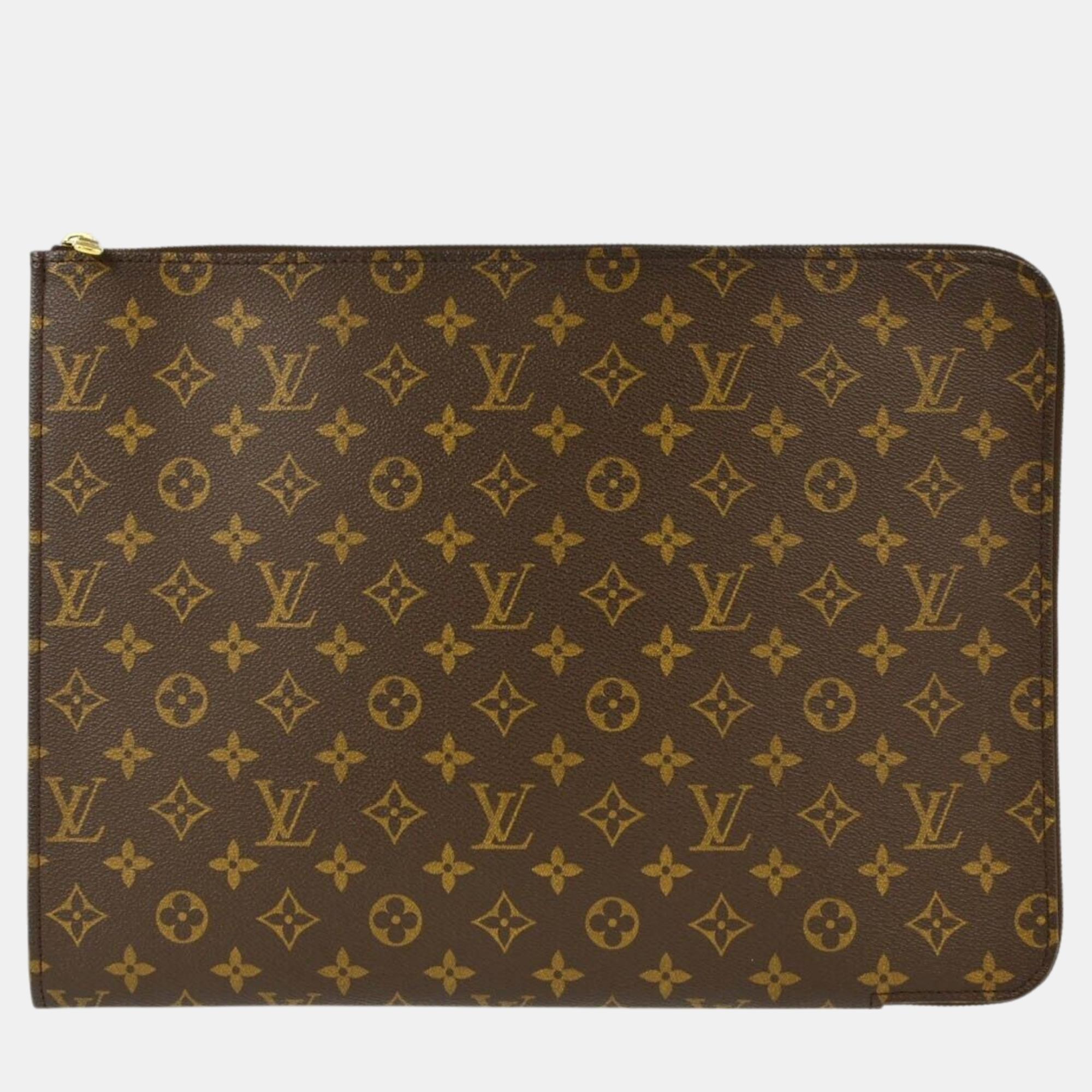 

Louis Vuitton Monogram Poche Documents 38 Business Bag, Brown