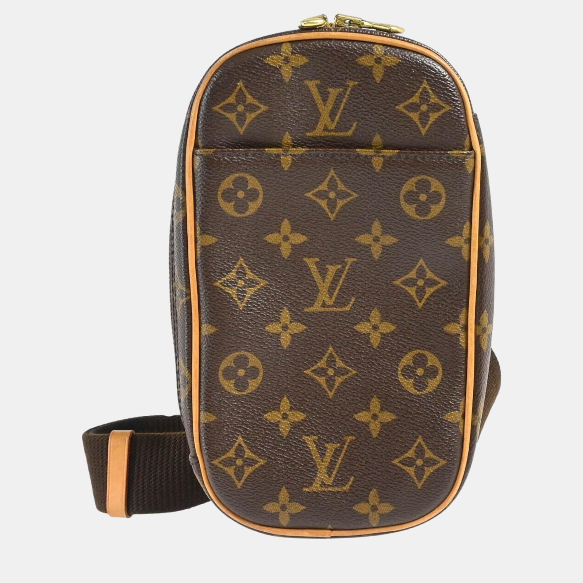 

Louis Vuitton Monogram Pochette Gange Bum Bag, Brown