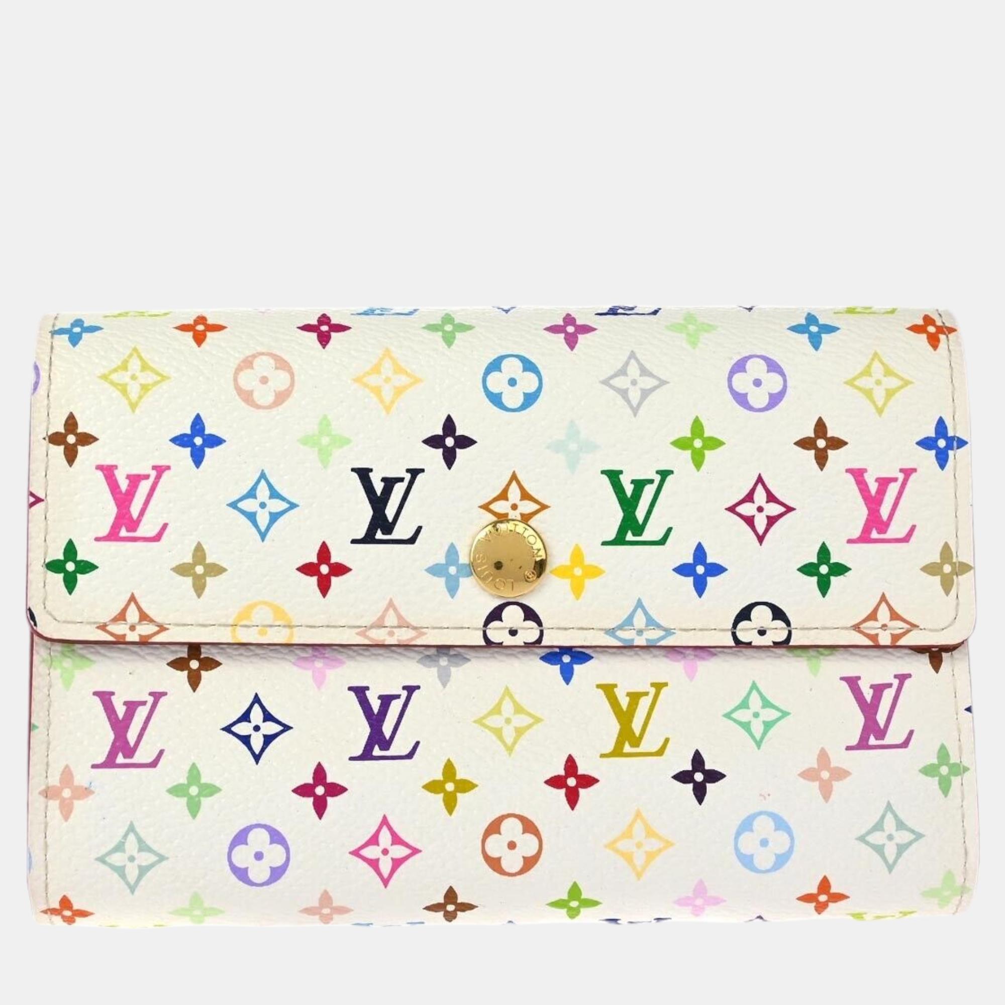 

Louis Vuitton Multicolor Portefeuille Alexandra Wallet, White