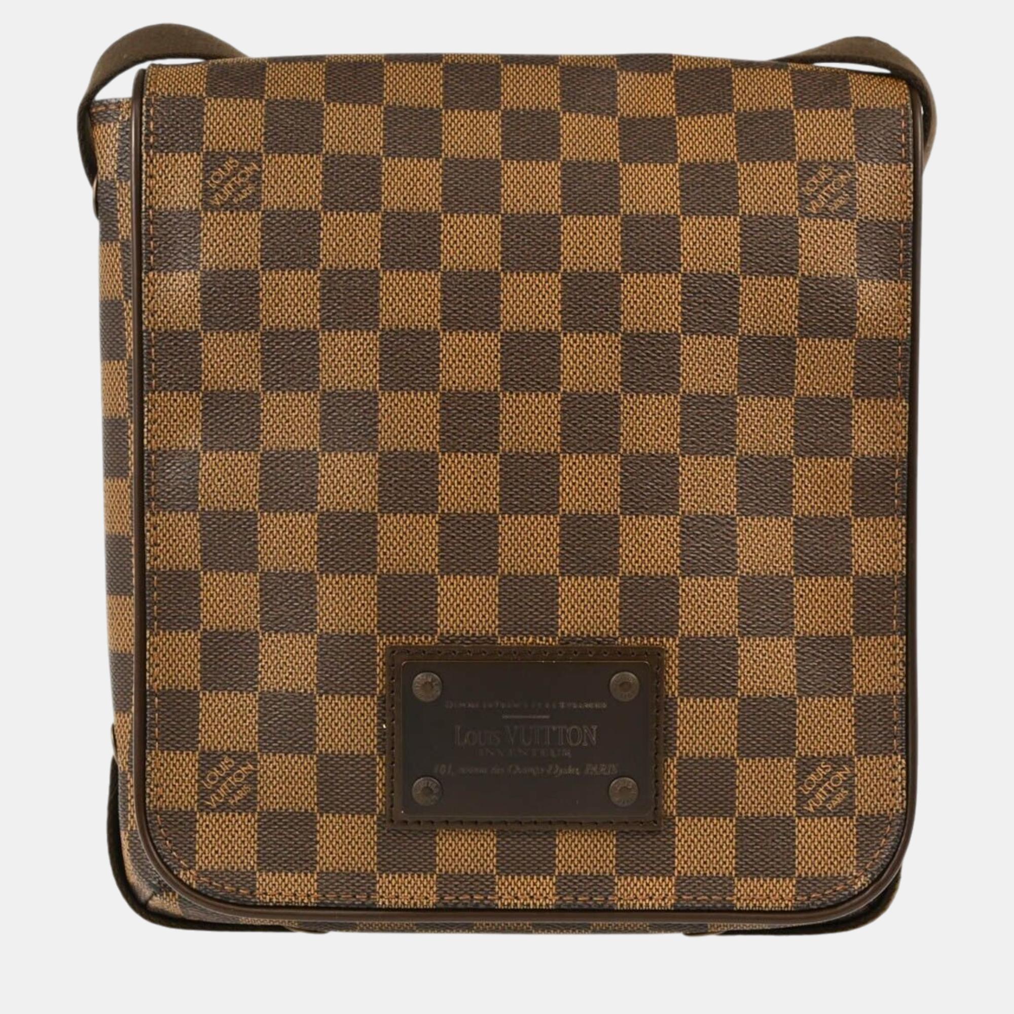 

Louis Vuitton Damier Brooklyn PM Shoulder Bag, Brown