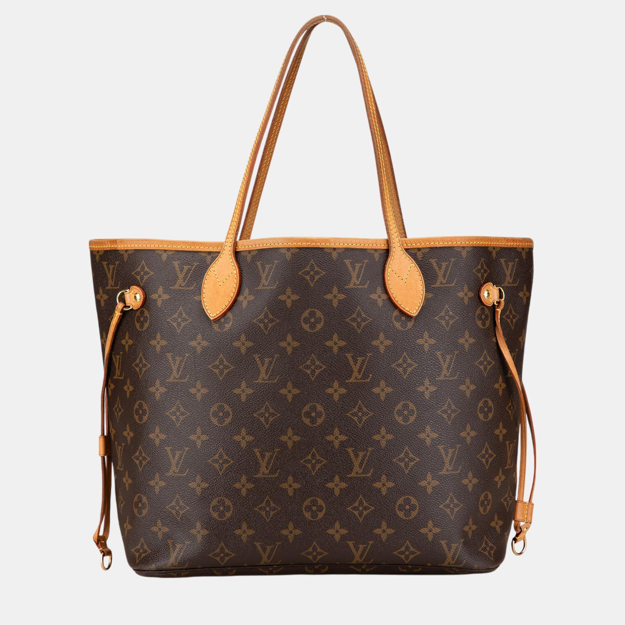 

Louis Vuitton Brown Monogram Neverfull MM