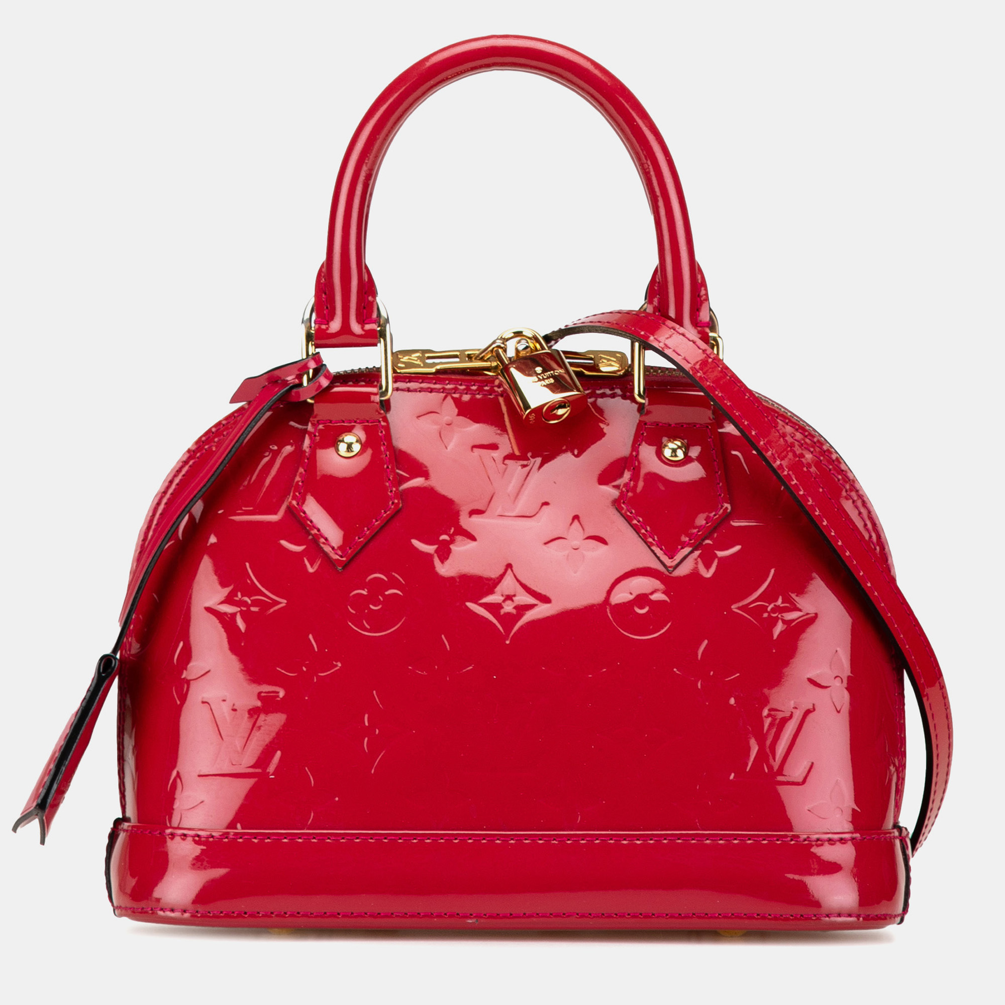 

Louis Vuitton Red Louis Vuitton Monogram Vernis Alma BB