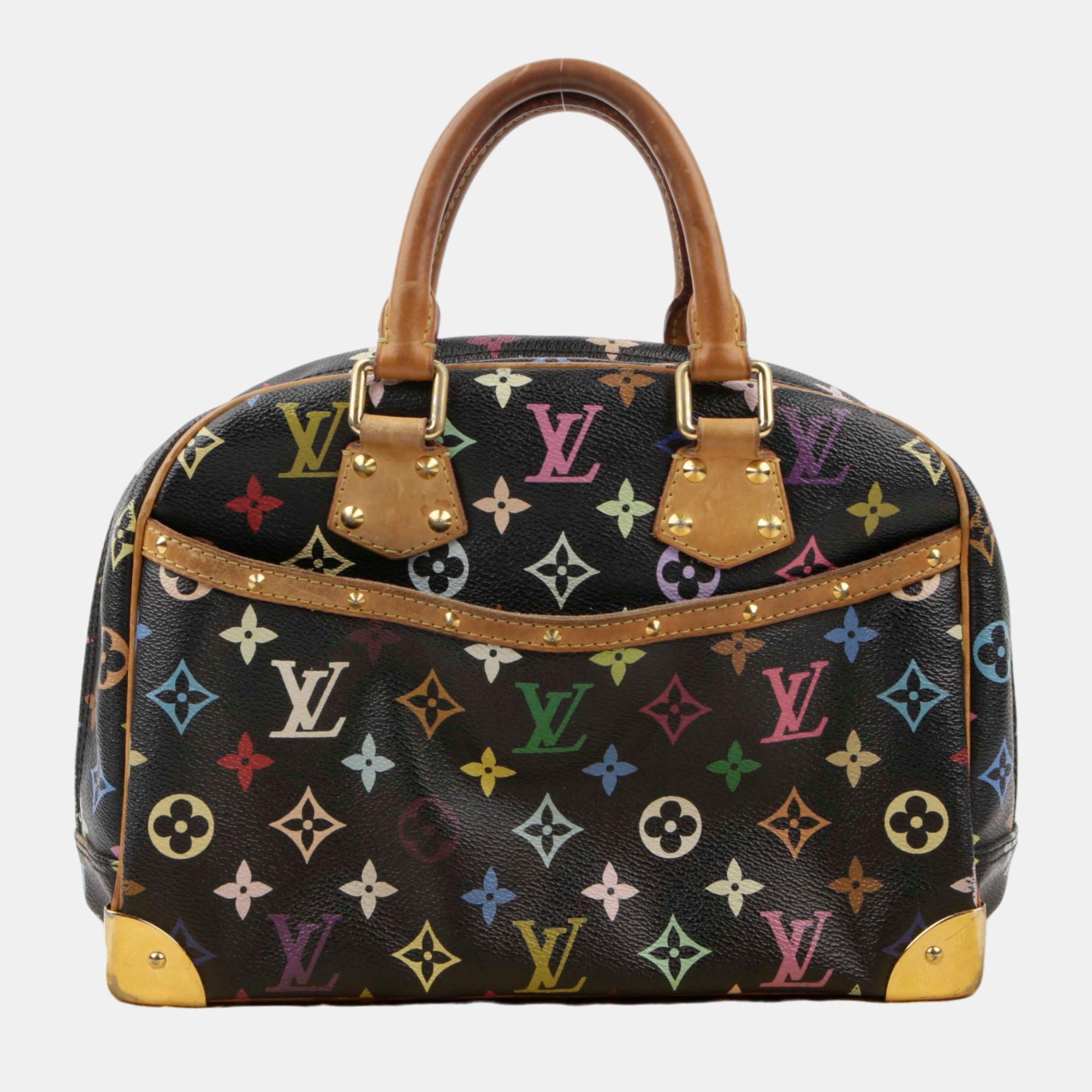 

Louis Vuitton Black Monogram Multi-Canvas Trouville Tote Bag