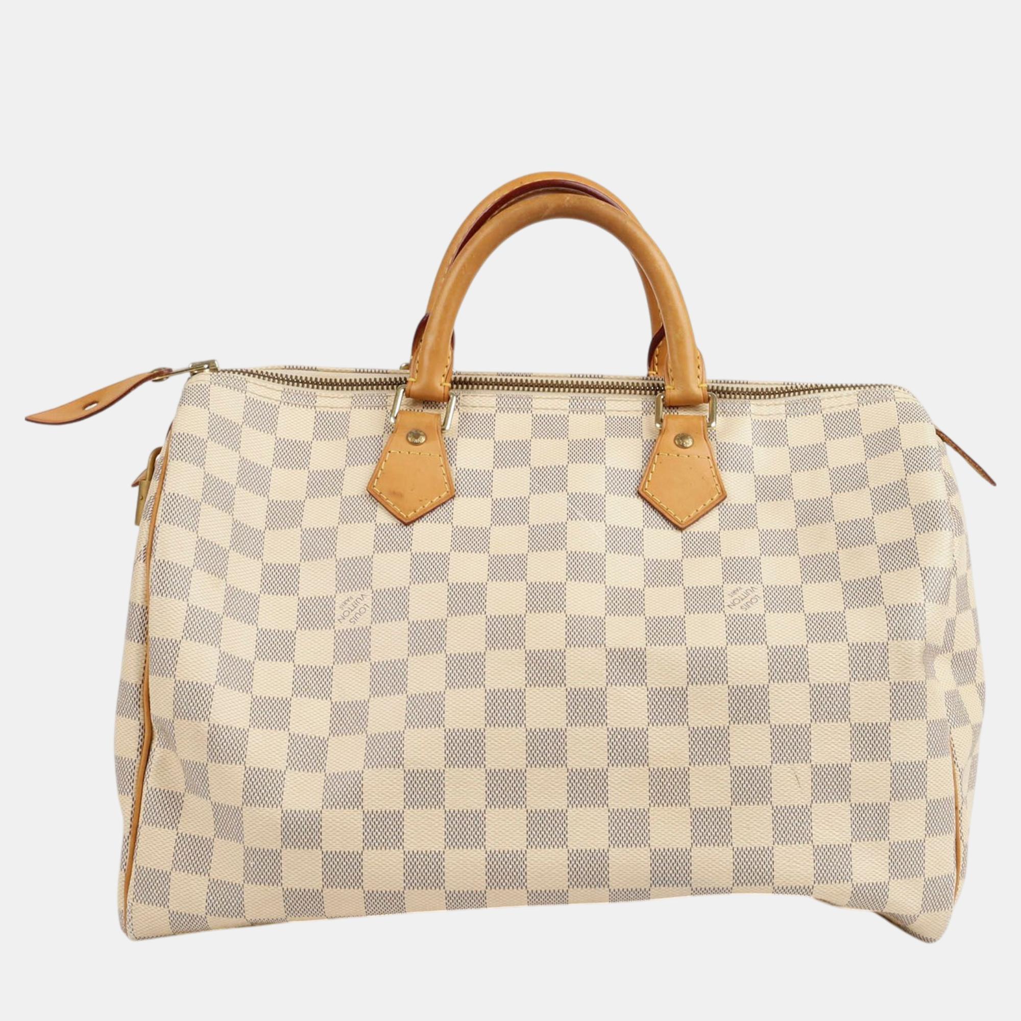 

Louis Vuitton Speedy 35 Tote Bag, White