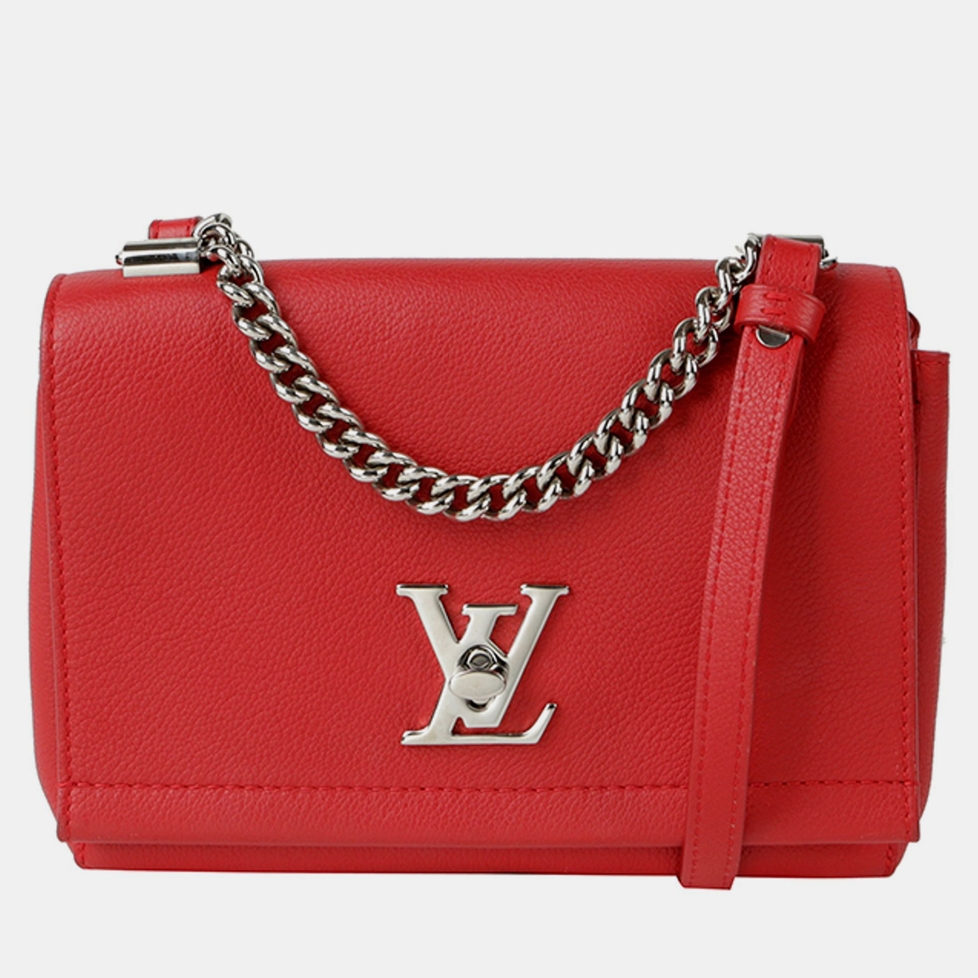 

Louis Vuitton Lockme 2 BB Size Chain Shoulder And Cross Bag, Red