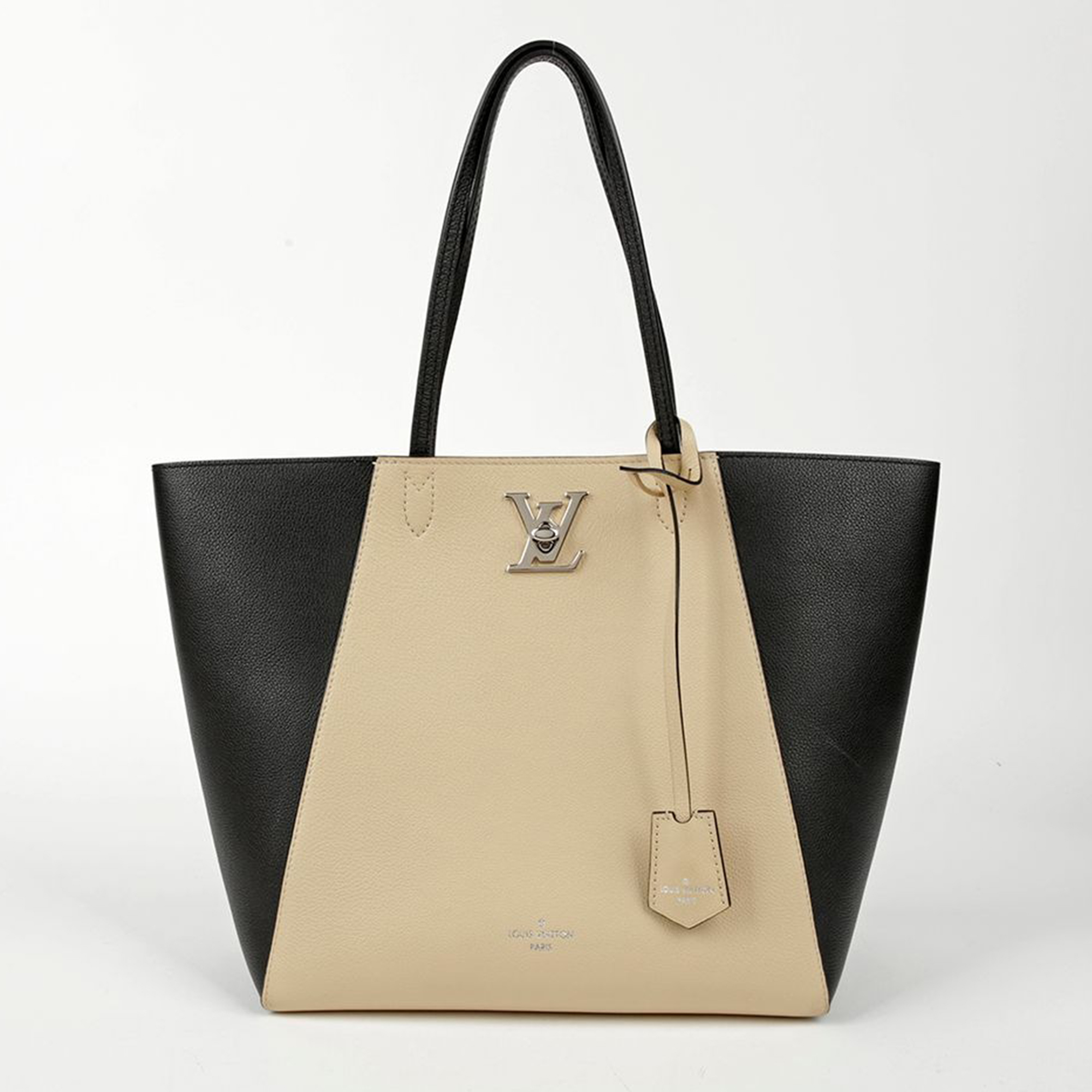 Louis Vuitton Multi-Color Leather Lockme Cabas Tote And Shoulder Bag 