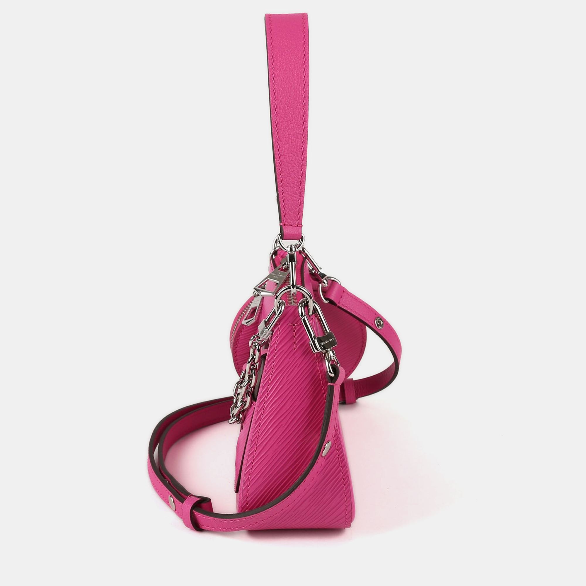 Louis Vuitton Rose Miami Pink Epi Leather Marellini Shoulder And Cross Bag 