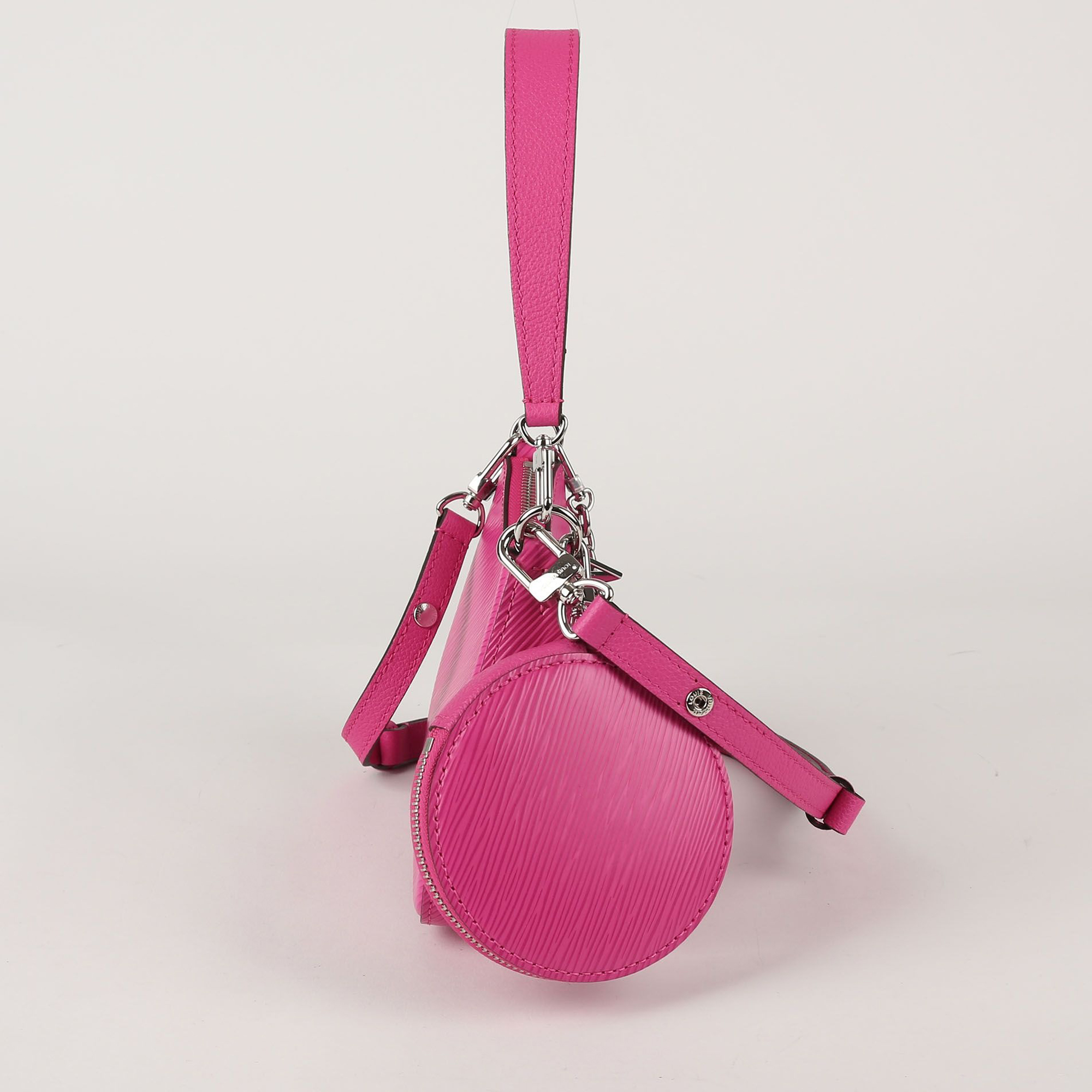 Louis Vuitton Rose Miami Pink Epi Leather Marellini Shoulder And Cross Bag 