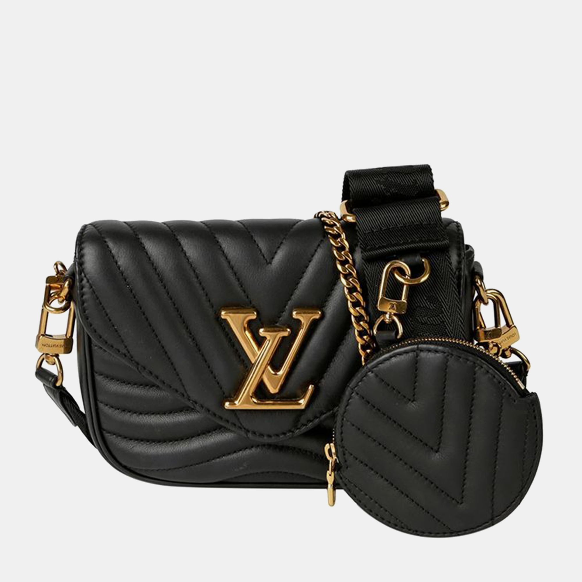 

Louis Vuitton New Wave Multi Pochette Crossbag, Black