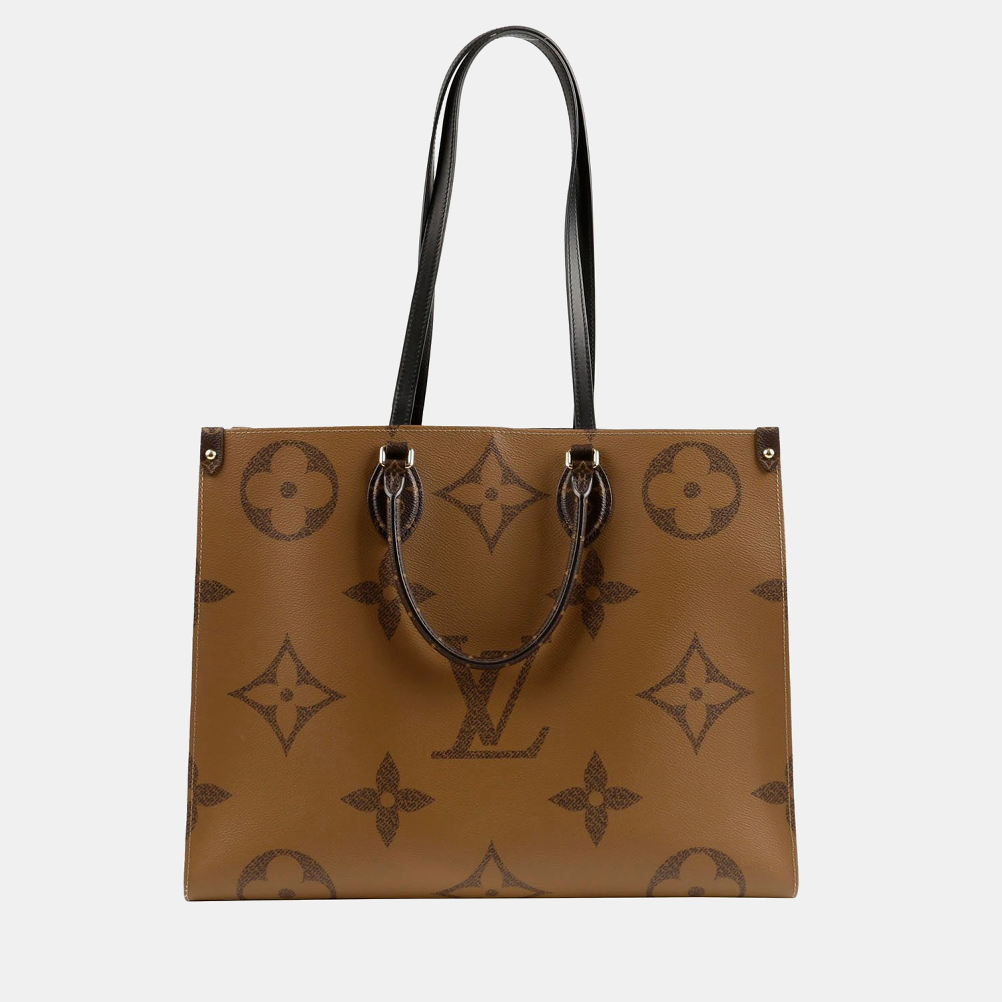 

Louis Vuitton Monogram Giant Reverse Canvas OnTheGo GM Tote Bag, Brown