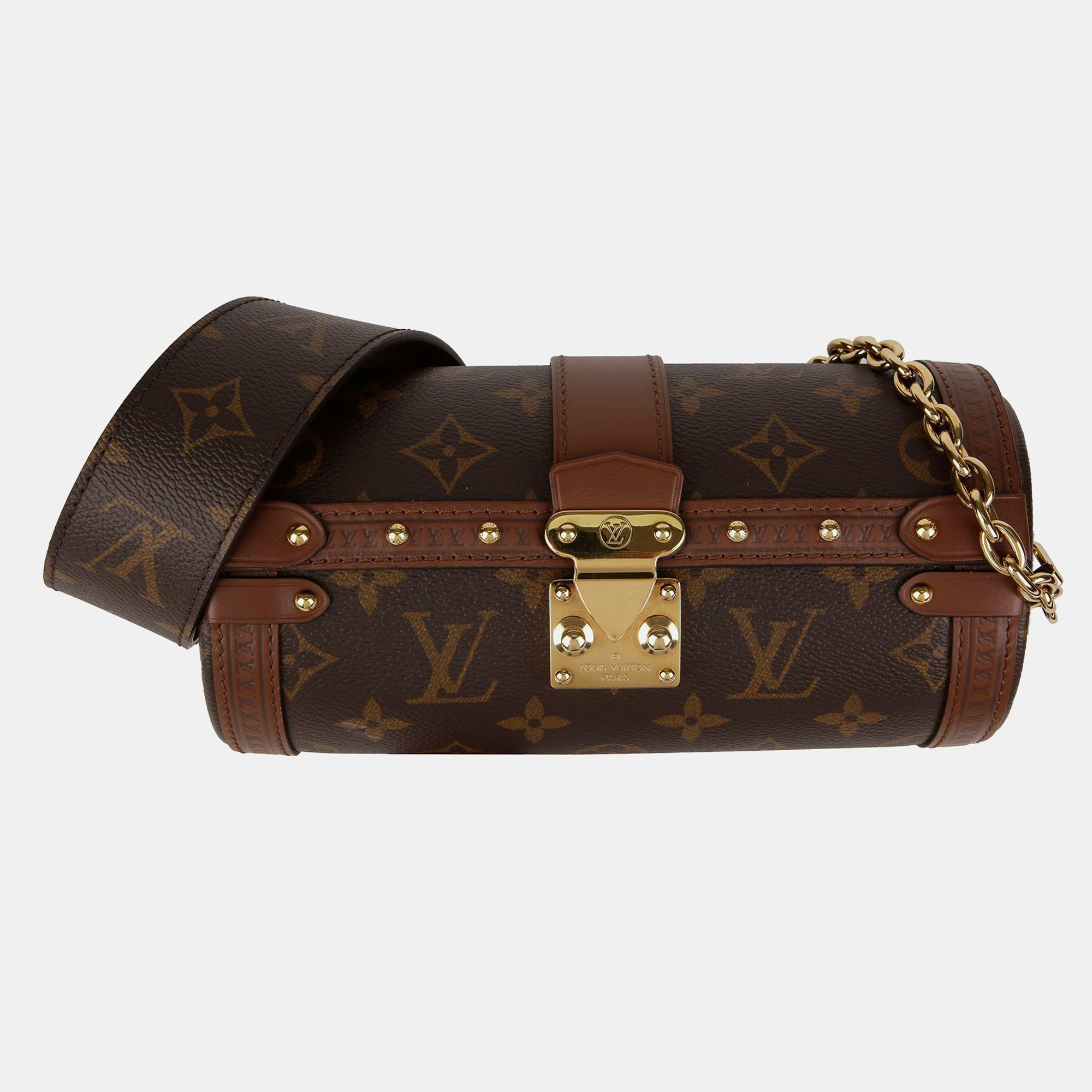 

Louis Vuitton Monogram Canvas Papillon Trunk Shoulder Bag, Brown