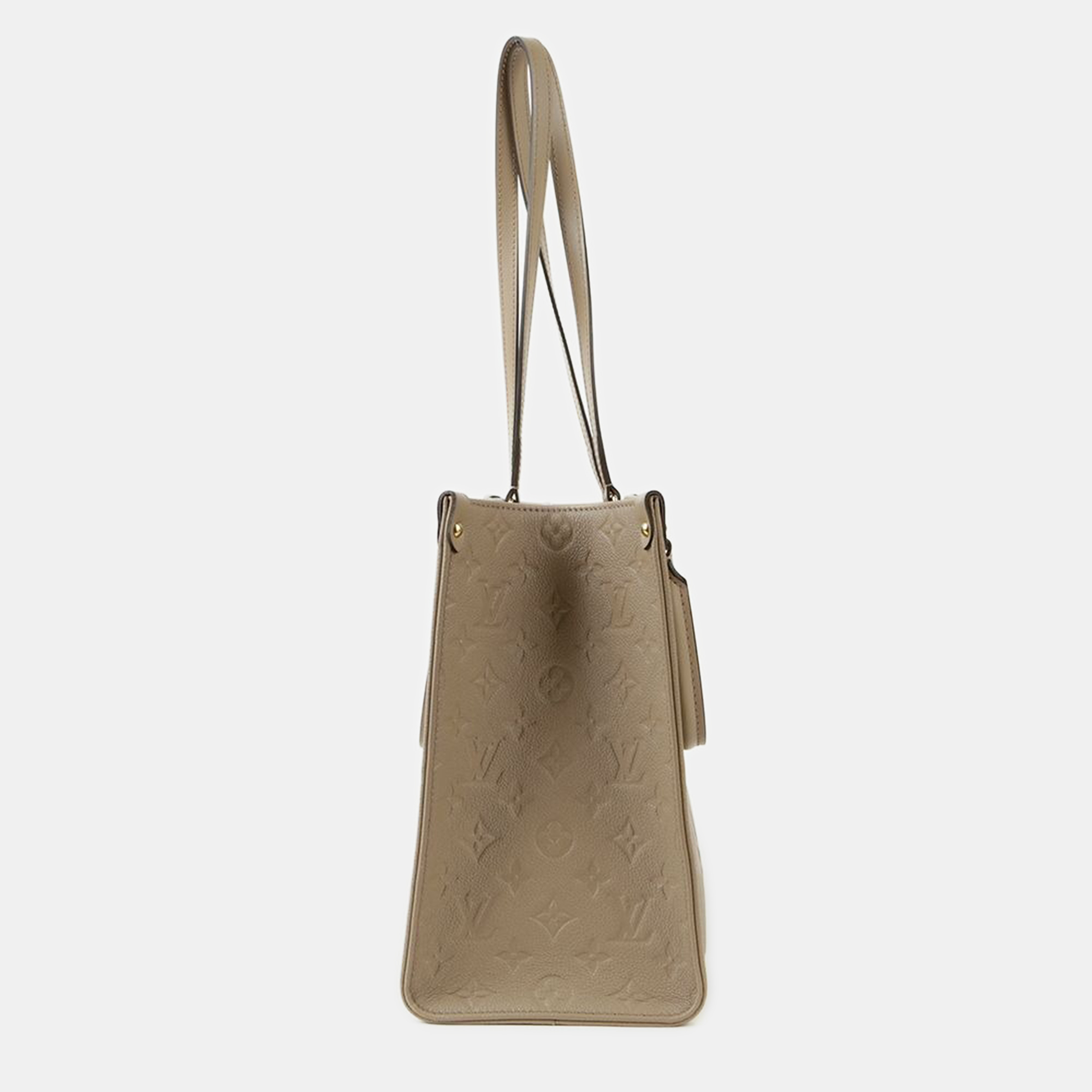Louis Vuitton Tourterelle Empreinte Monogram Leather OnTheGo MM Tote Bag 