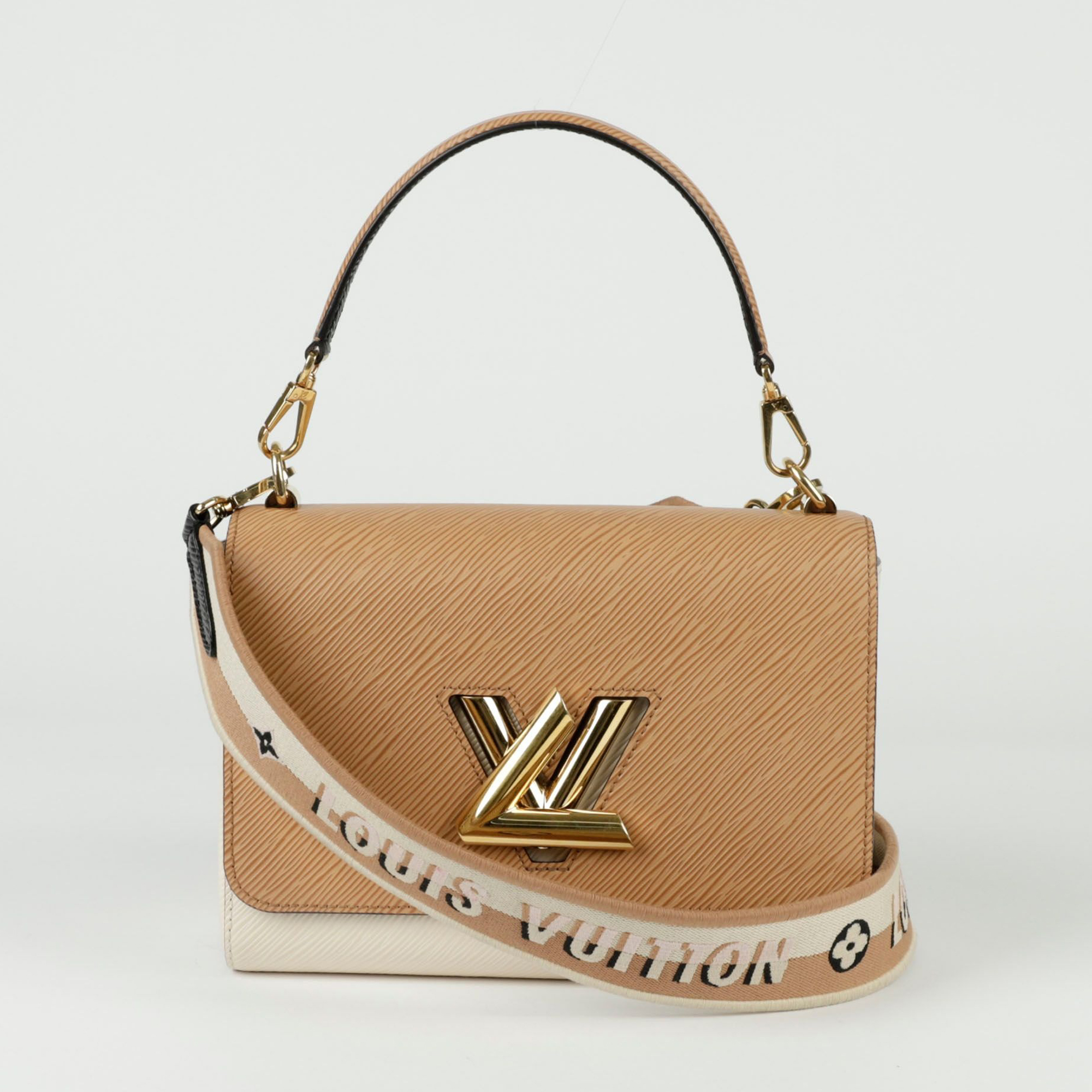 

Louis Vuitton Twist MM Tote And Shoulder Bag, Beige