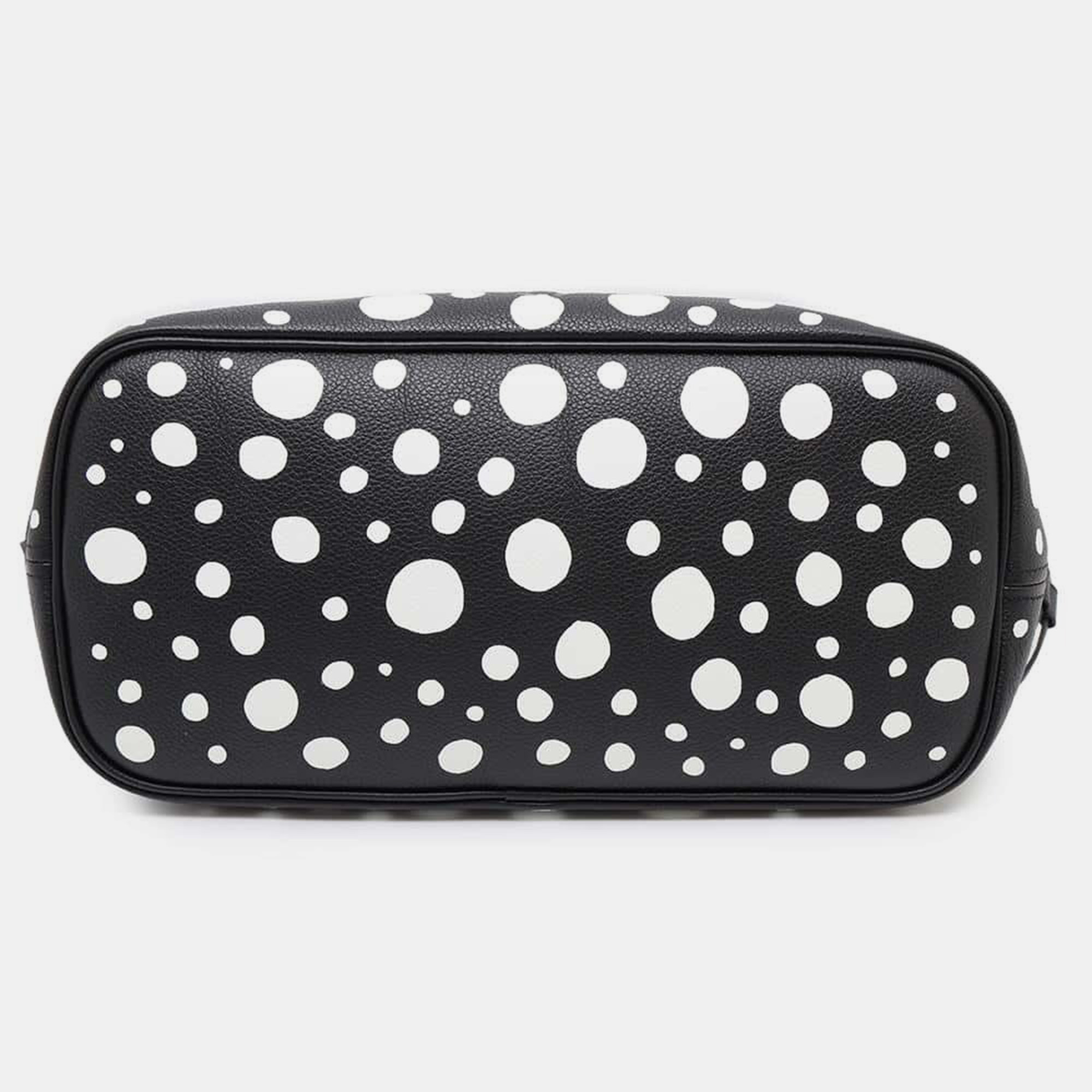 Louis Vuitton Noir/Blanc Monogram Empreinte Leather Infinity Dot Neverfull MM Tote Bag 