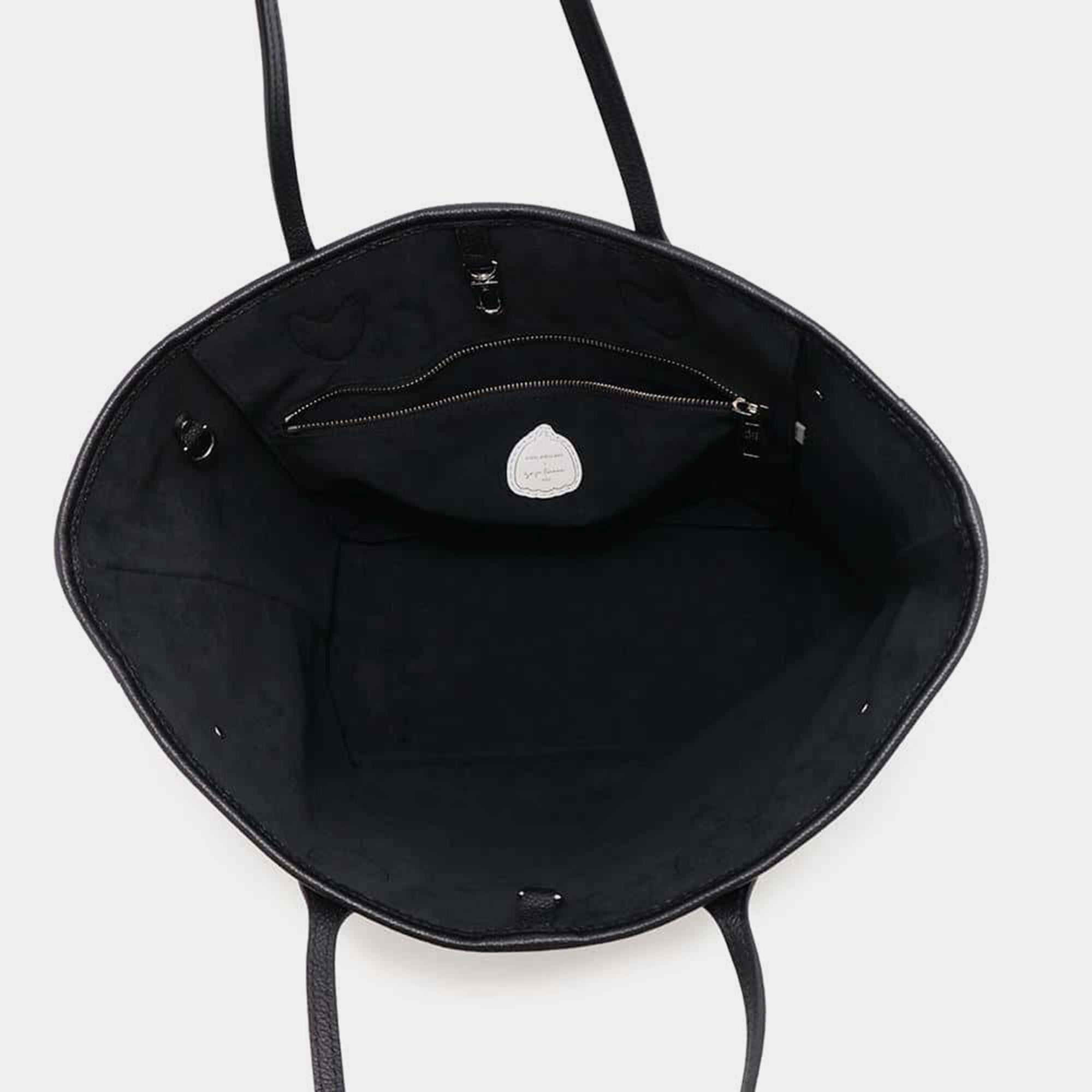 Louis Vuitton Noir/Blanc Monogram Empreinte Leather Infinity Dot Neverfull MM Tote Bag 