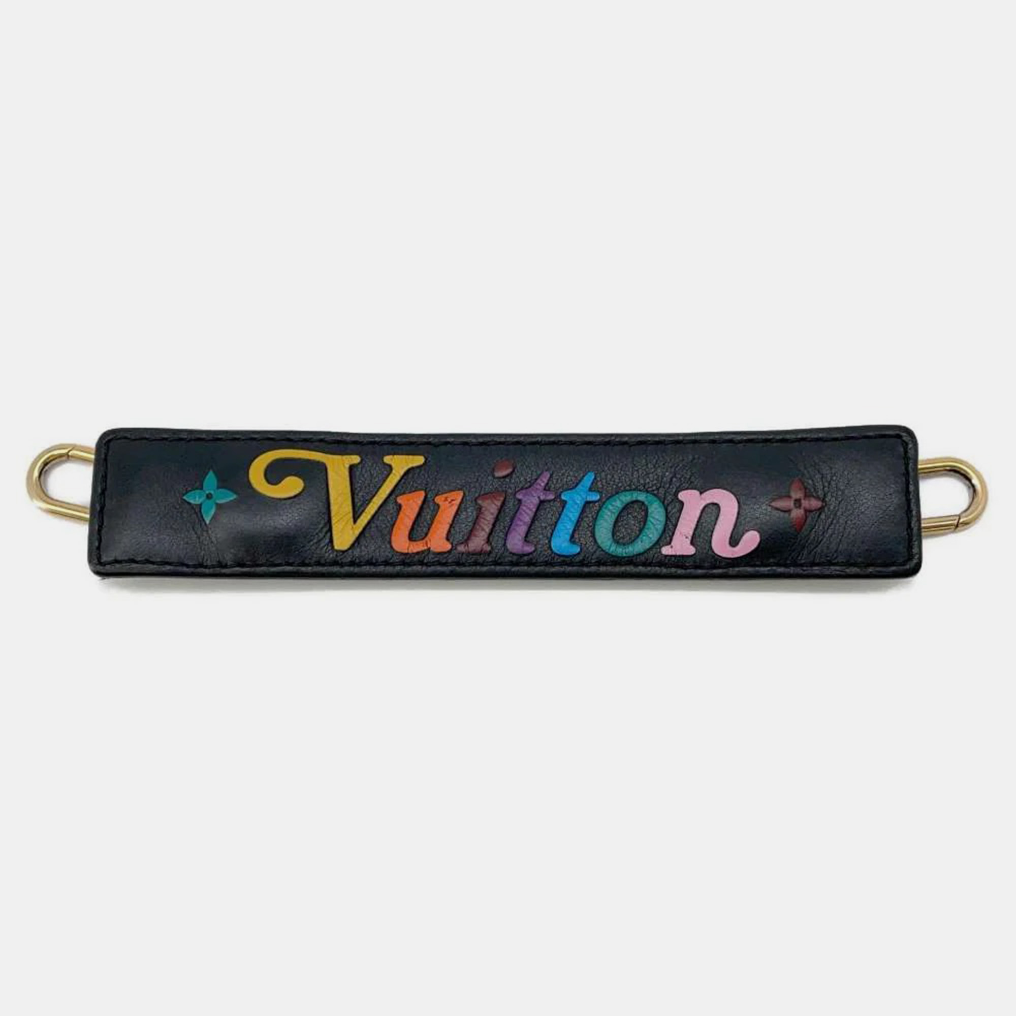Louis Vuitton Noir Calf Leather New Wave Chain MM Bag 
