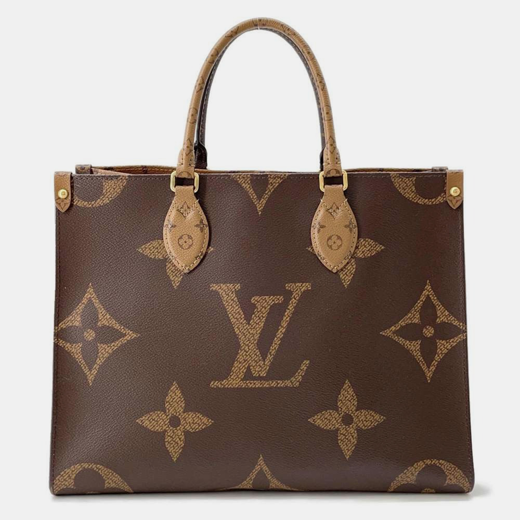 

Louis Vuitton Monogram Reverse Canvas Monogram Giant Onthego MM Bag, Brown