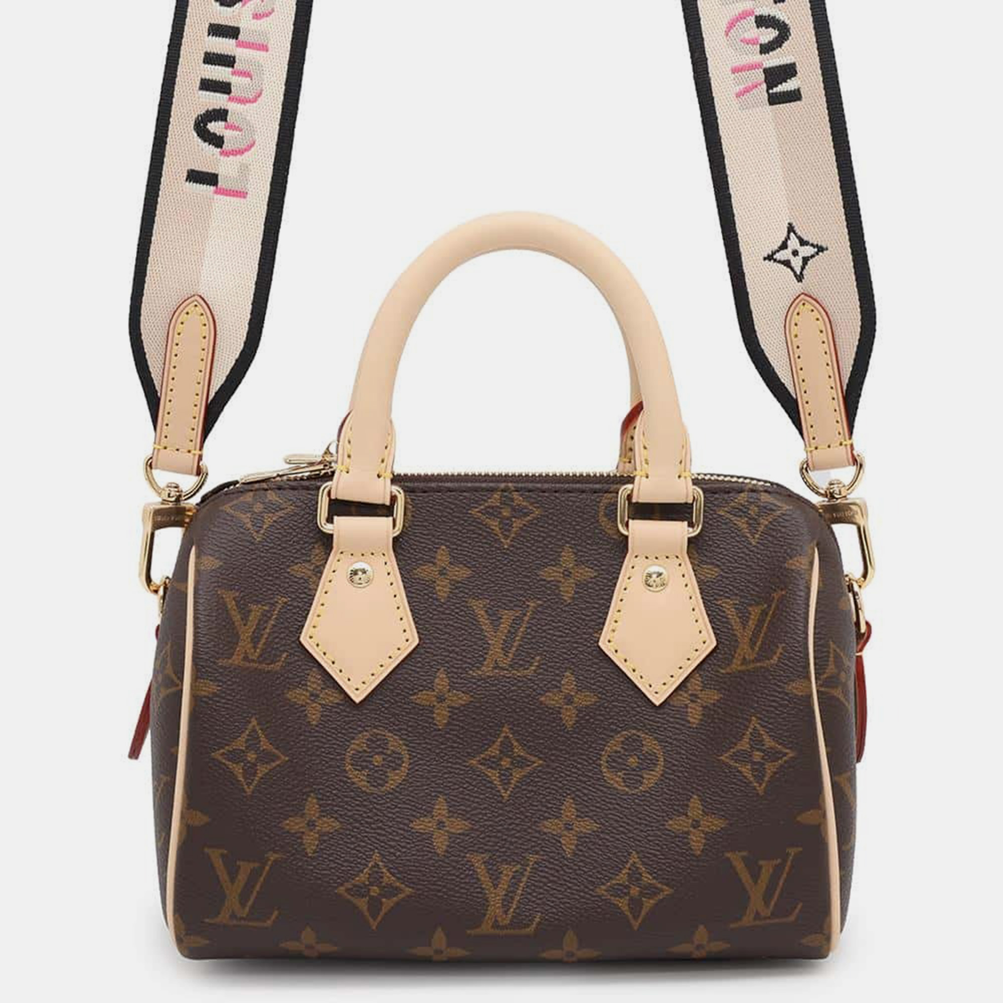 

Louis Vuitton Noir Monogram Canvas Speedy Bandouliere 20 Shoulder Bag, Brown