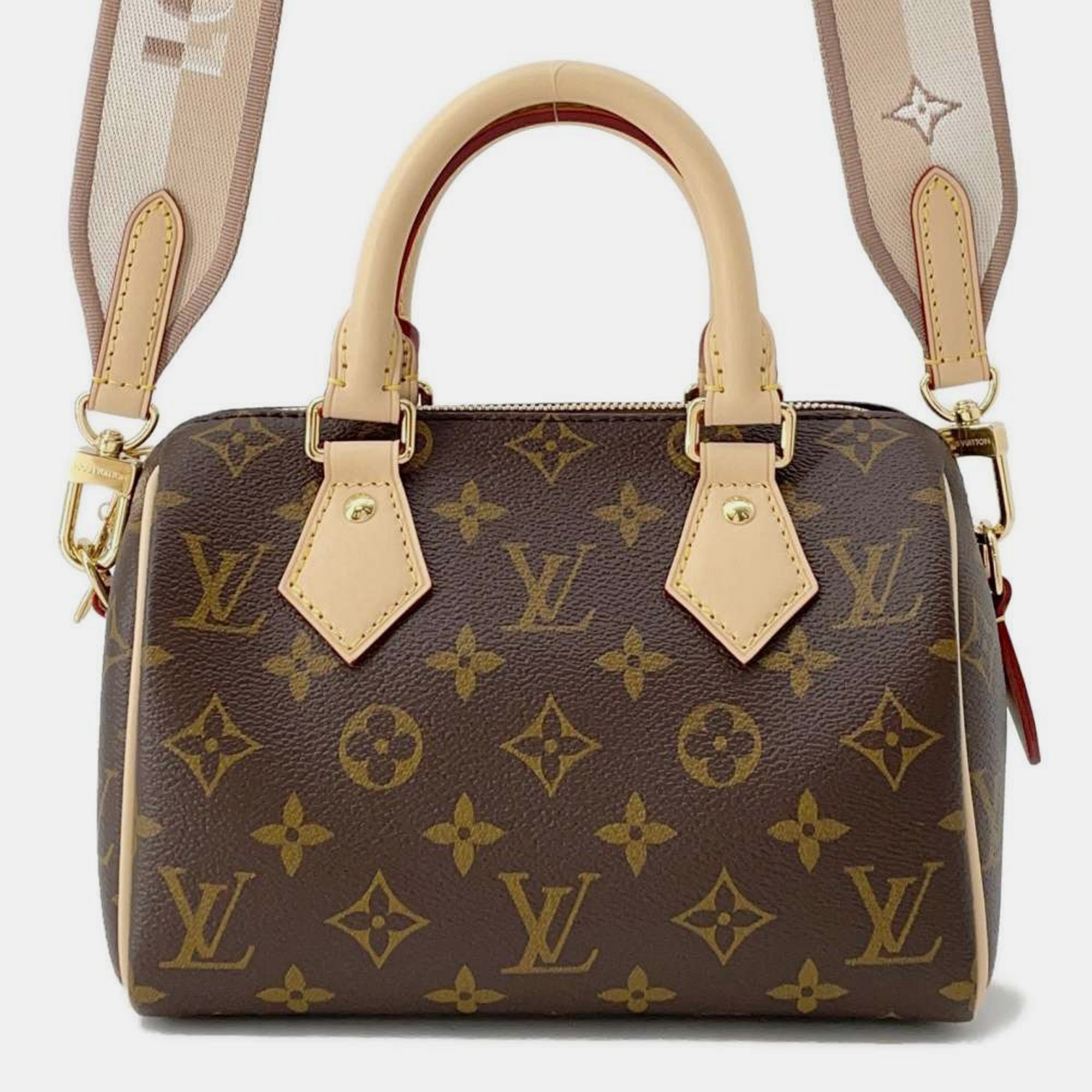 

Louis Vuitton Beige/Red Monogram Canvas Speedy Bandouliere 20 Shoulder Bag