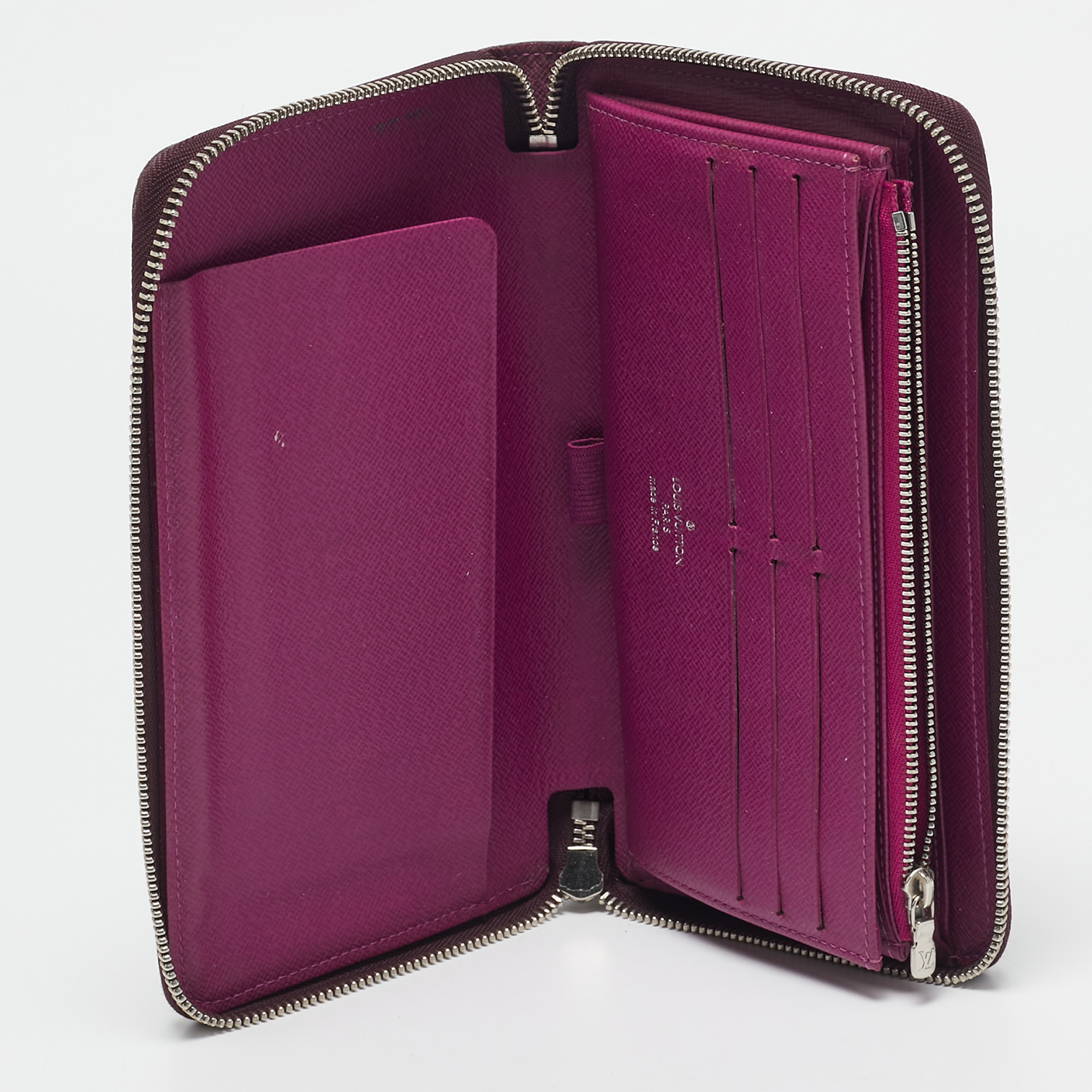 Louis Vuitton Cassis Epi Leather Zippy Organizer Wallet 
