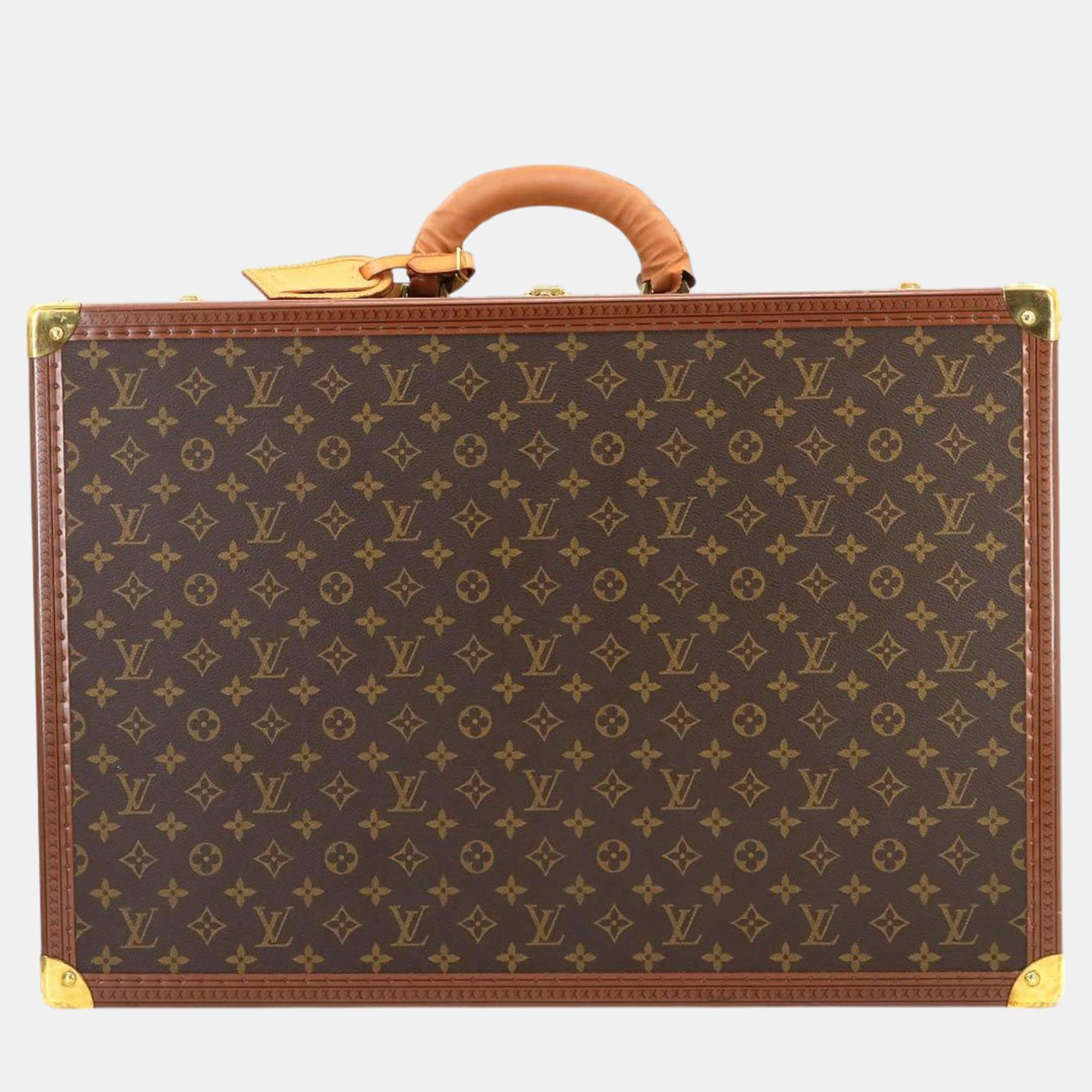 

Louis Vuitton Brown Monogram Canvas Bisten 60 Trunk Case