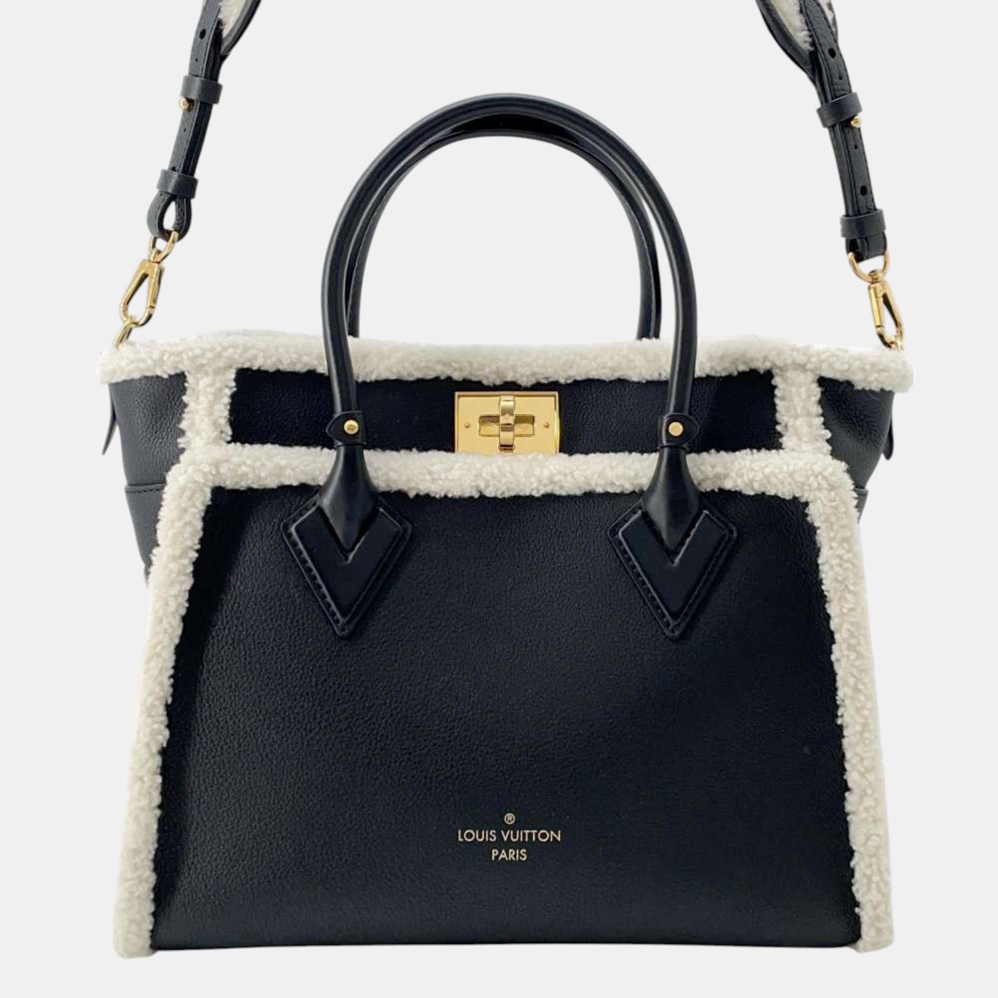 

Louis Vuitton Black Shearling/Calf Leather On My Side MM Tote Bag