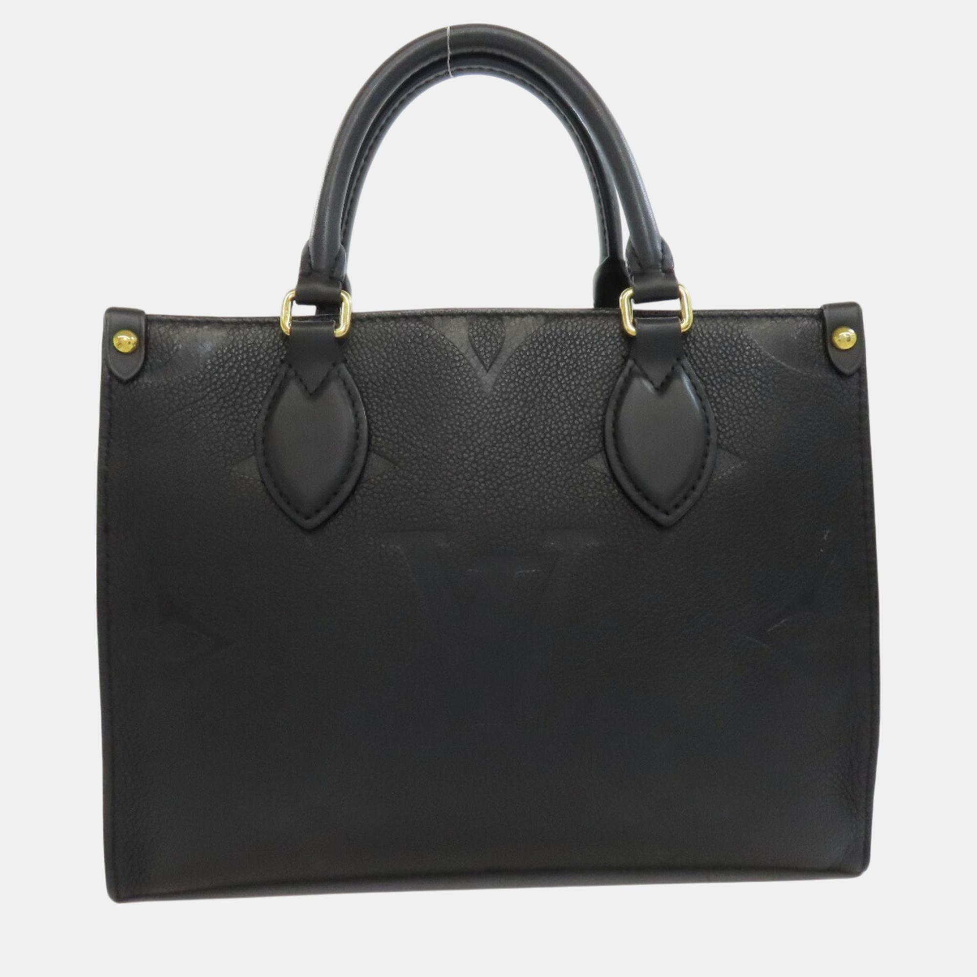 Louis Vuitton Black Empreinte Leather OnTheGo PM Tote Bag 
