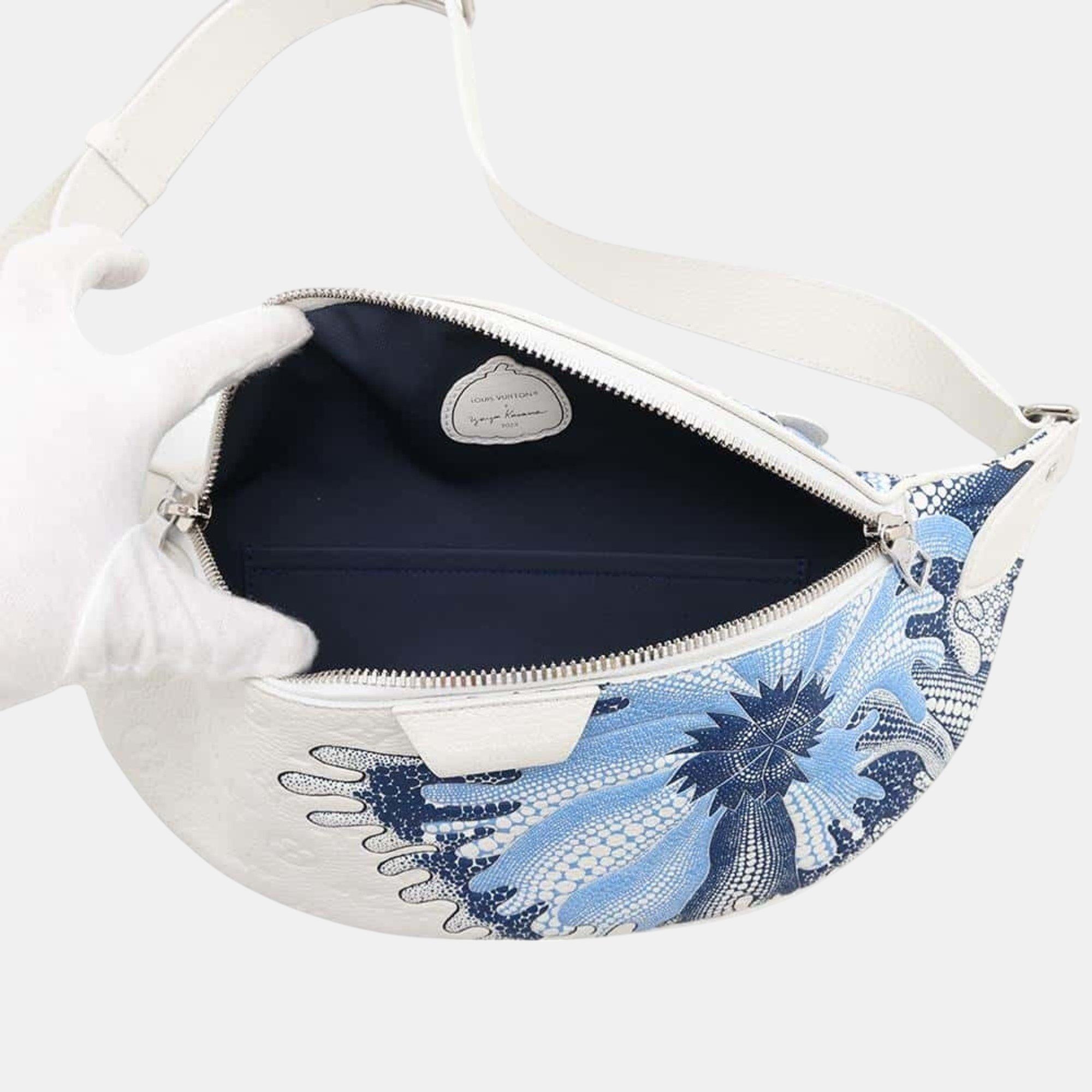 Louis Vuitton White Taurillon Leather Maxi Bum Body Bag 