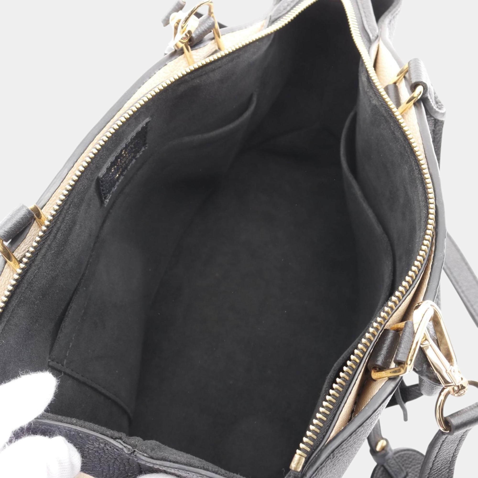 Louis Vuitton Black/Beige Monogram Empreinte Leather Petit Palais PM Handbag 