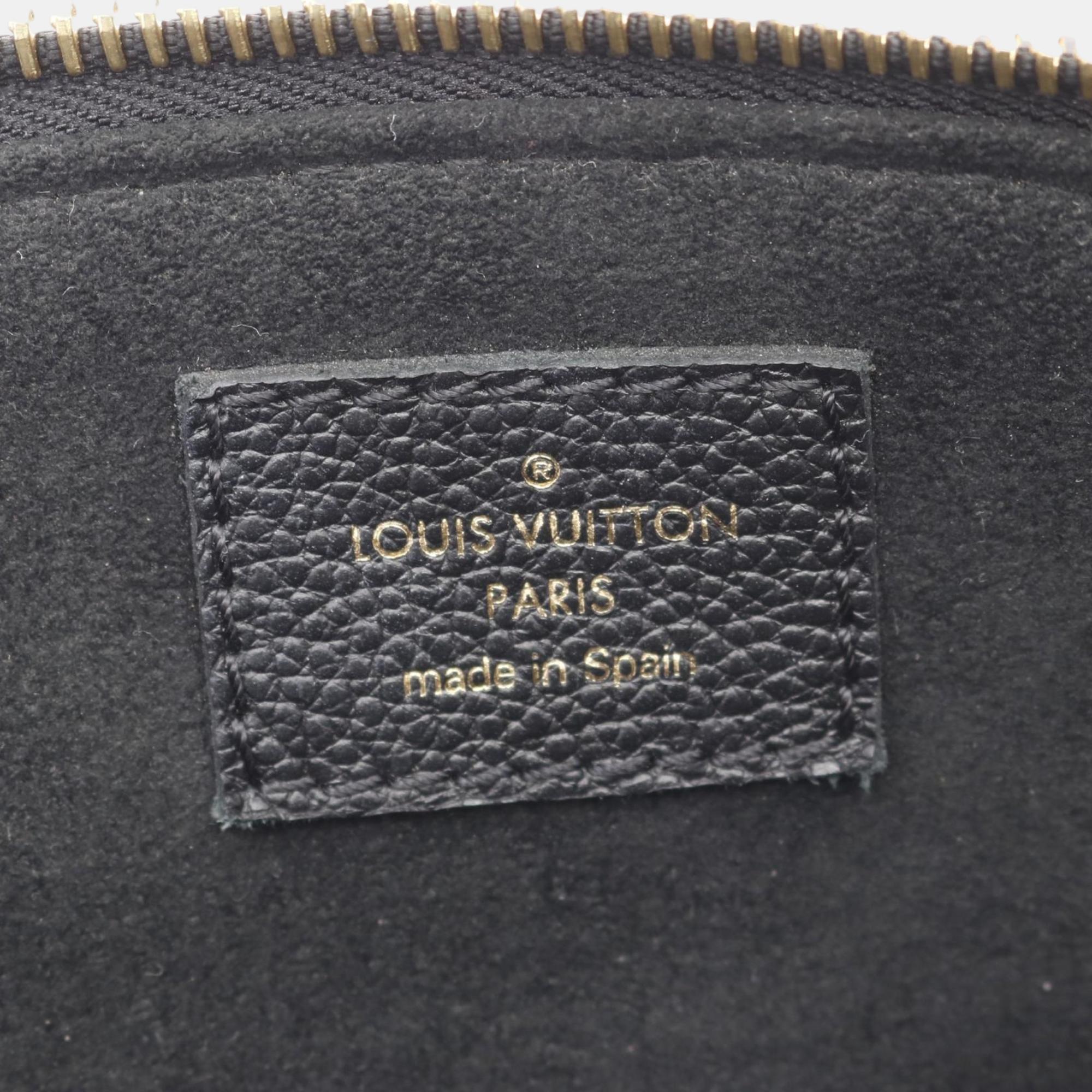 Louis Vuitton Black/Beige Monogram Empreinte Leather Petit Palais PM Handbag 
