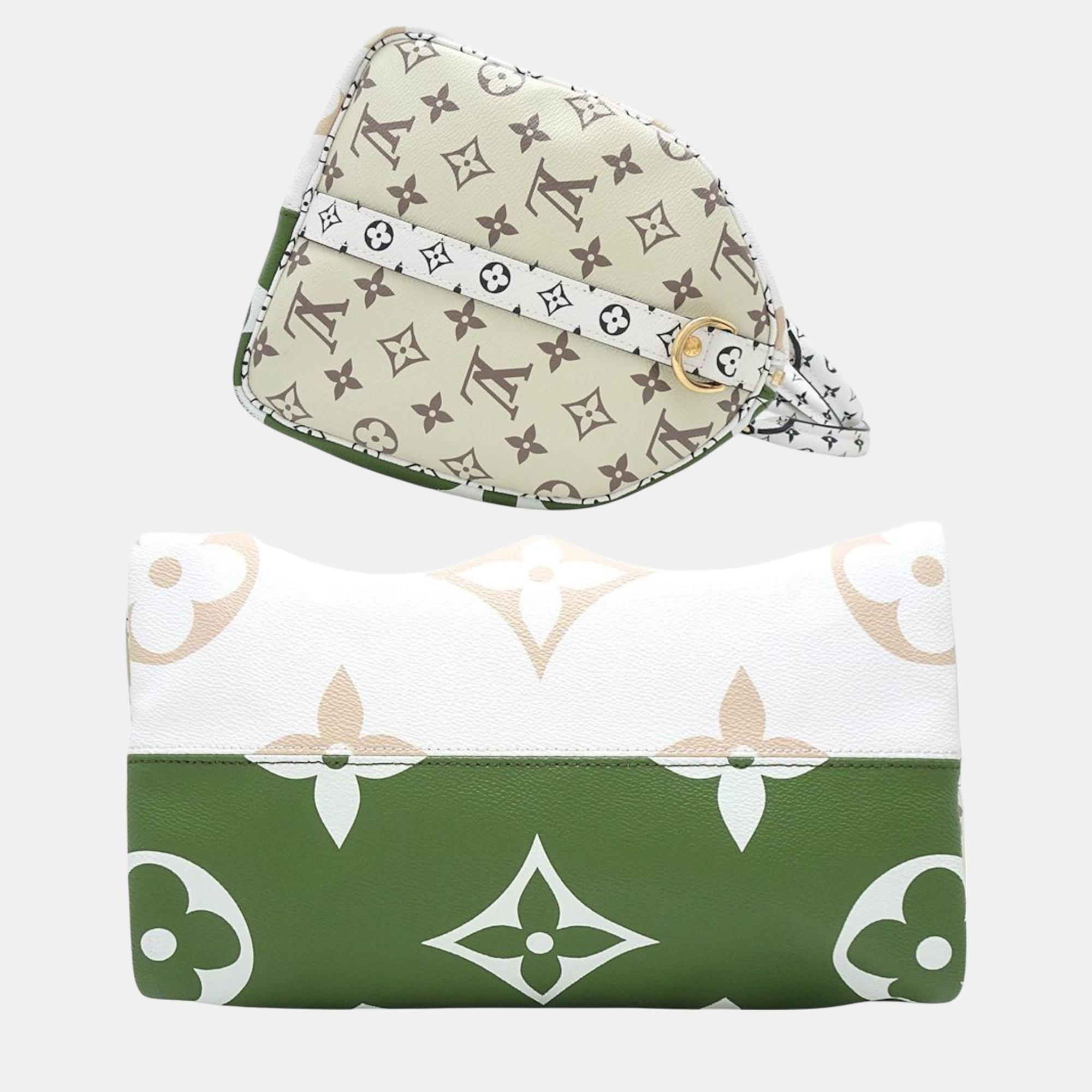 Louis Vuitton Green Monogram Giant Canvas Speedy Bandouliere 30 Top Handle Bag 