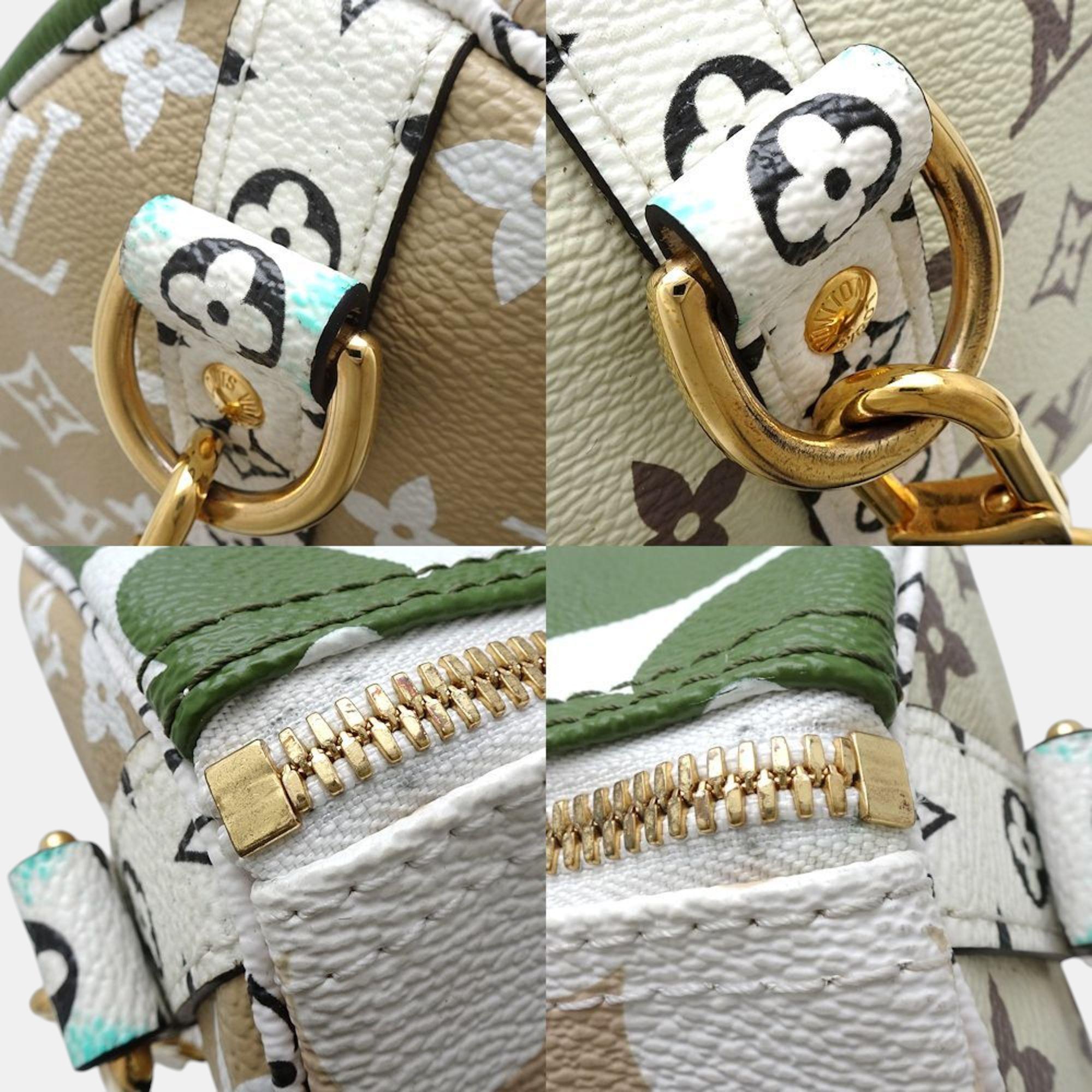Louis Vuitton Green Monogram Giant Canvas Speedy Bandouliere 30 Top Handle Bag 