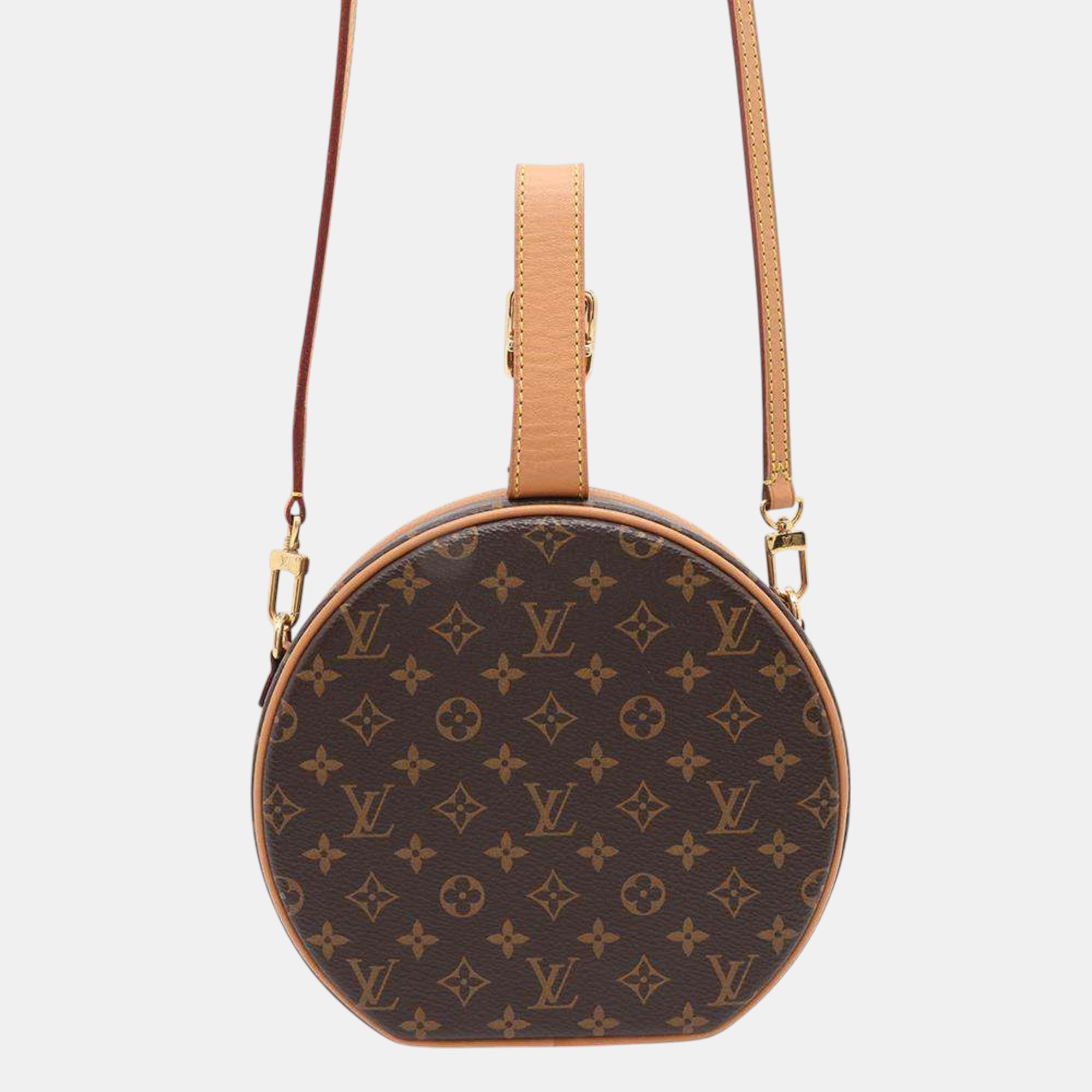 

Louis Vuitton Brown Monogram Canvas Petite Boite Chapeau Shoulder Bag