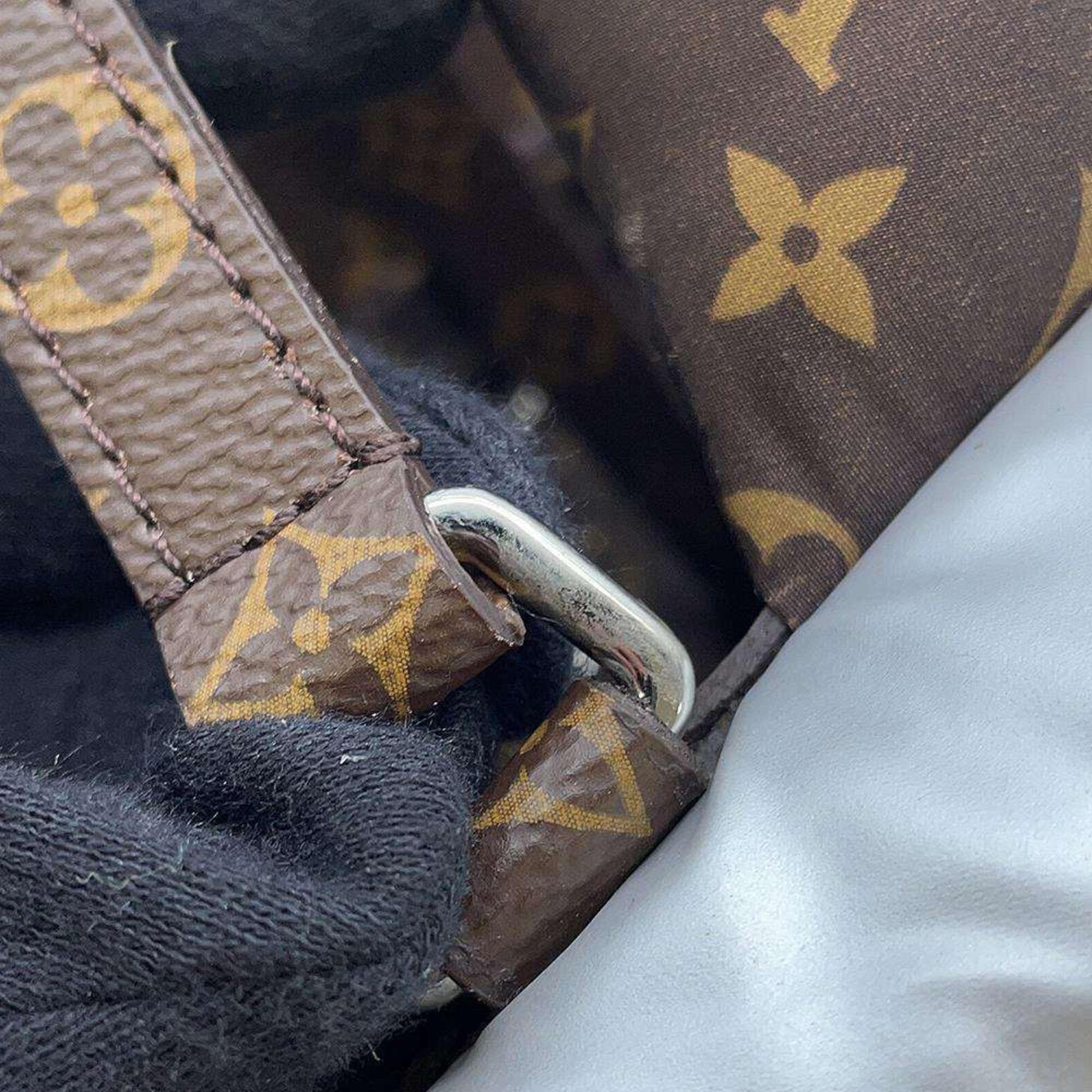Louis Vuitton Metallic Silver Monogram Nylon On The Go GM Tote Bag 