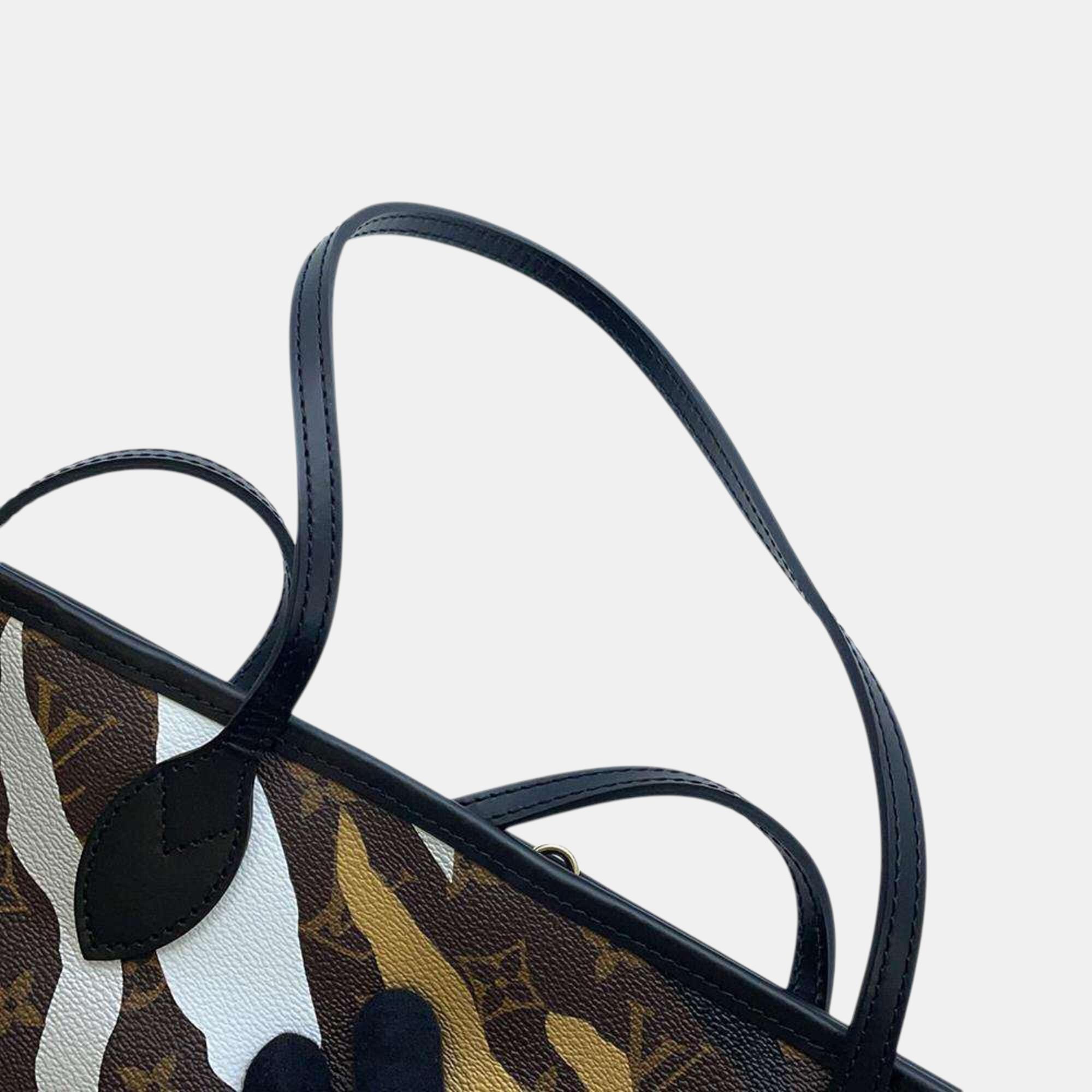 Louis Vuitton Brown Monogram Neverfull MM Tote Bag 