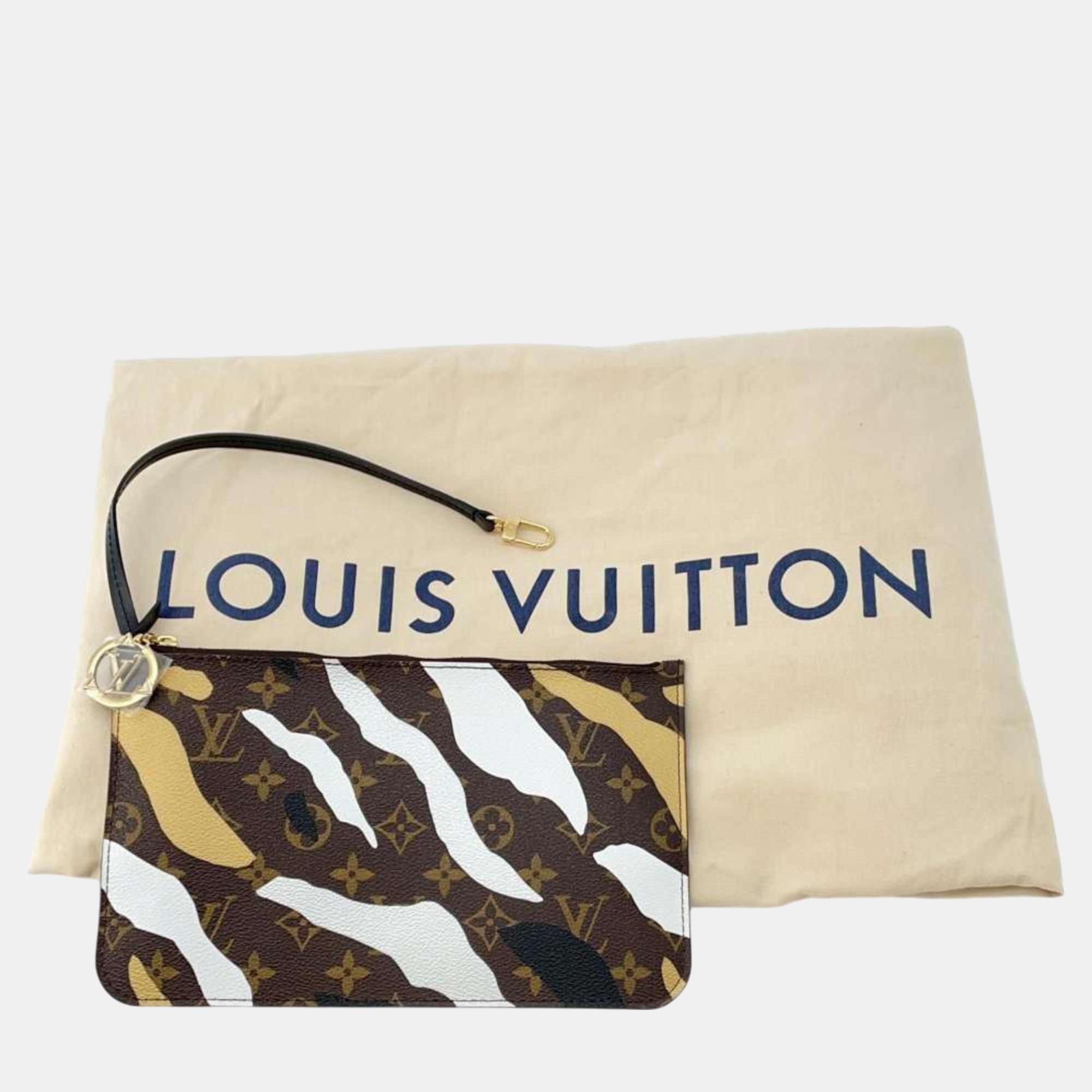 Louis Vuitton Brown Monogram Neverfull MM Tote Bag 