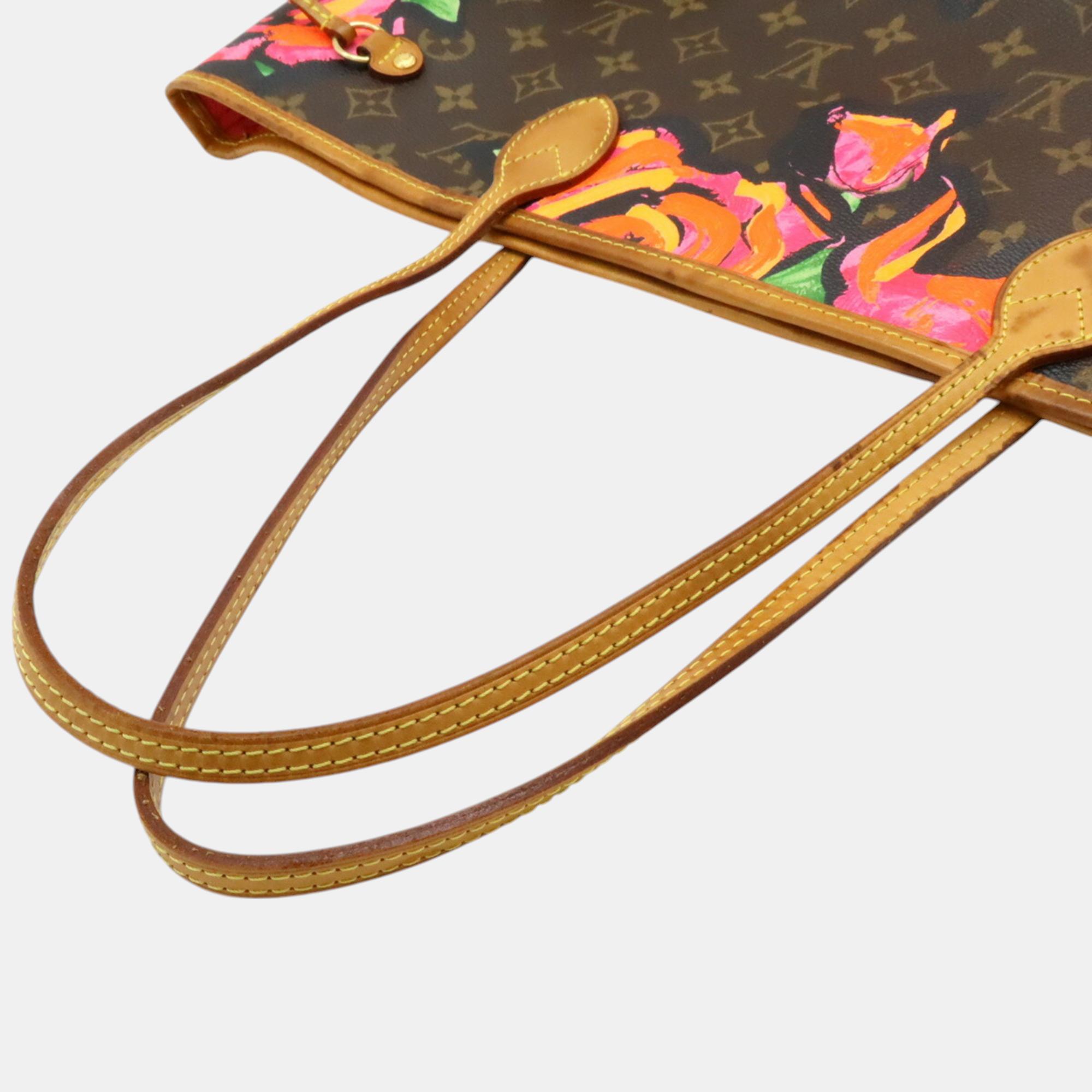 Louis Vuitton Rose Monogram Neverfull MM Tote Bag 