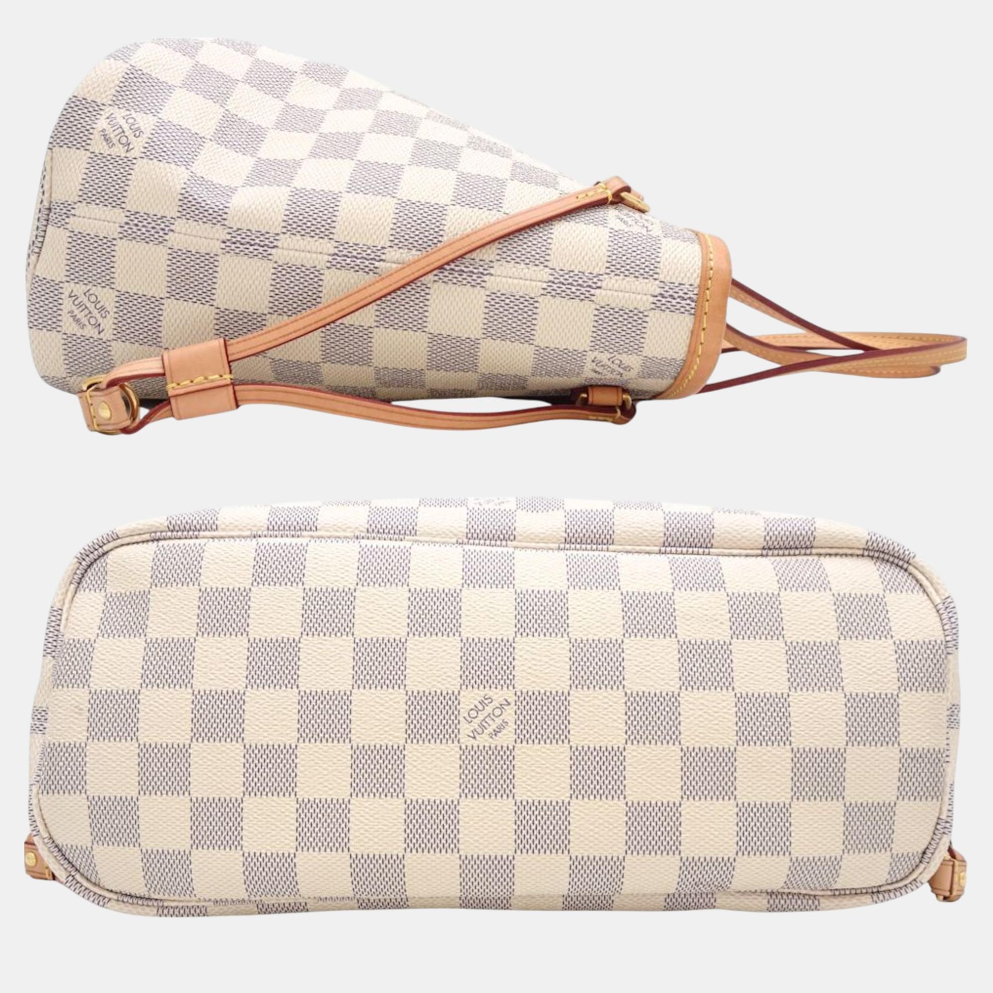 Louis Vuitton Damier Azur Neverfull PM Tote Bag 