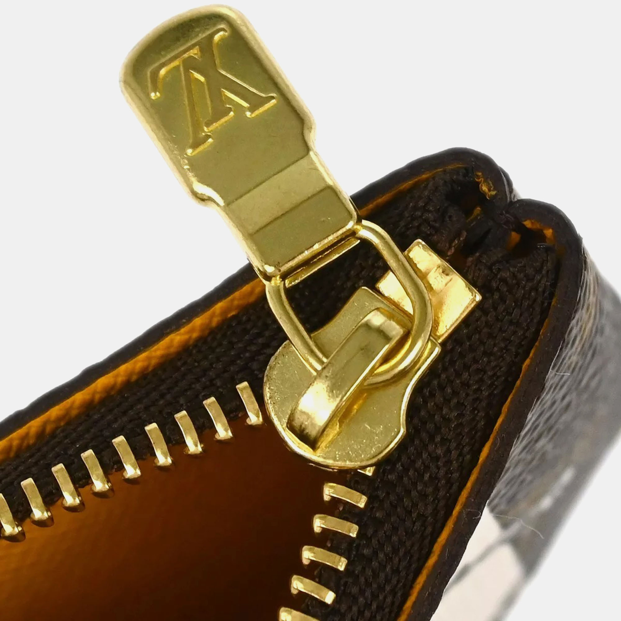 Louis Vuitton Brown Monogram Groom Pochette Cles Coin Case 