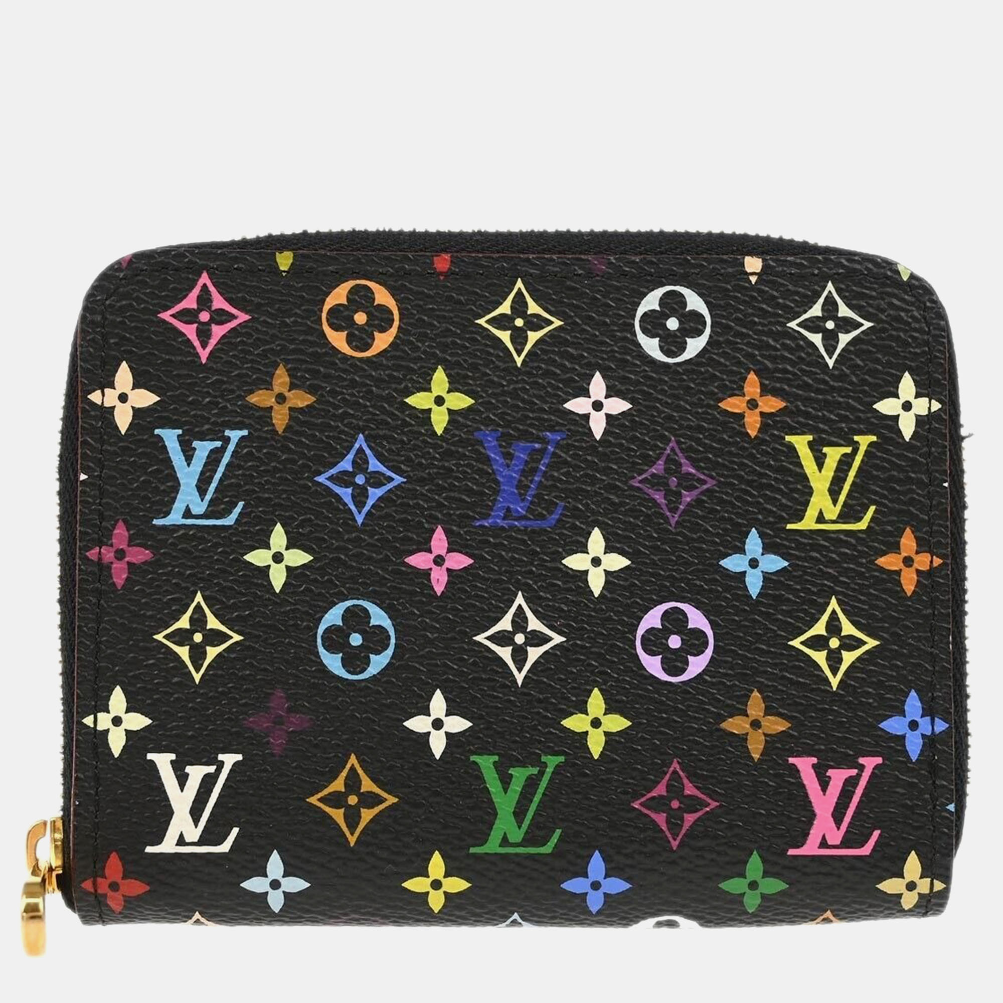 

Louis Vuitton Black Multicolor Zippy Coin Purse Wallet