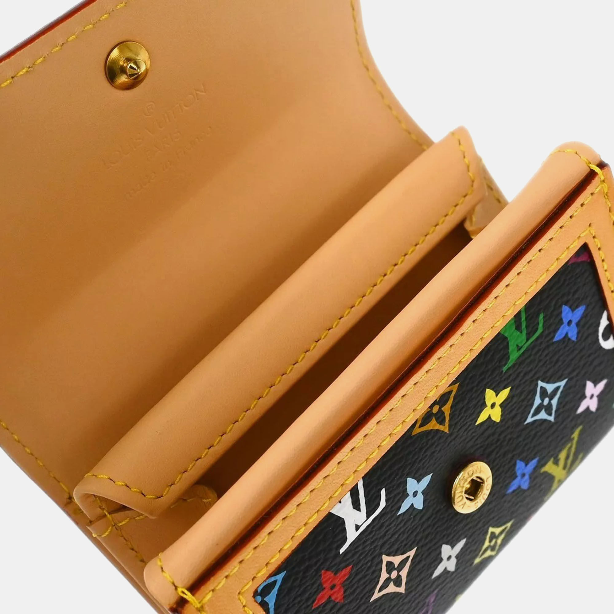 Louis Vuitton Black Monogram Multicolore Canvas Coin Purse 